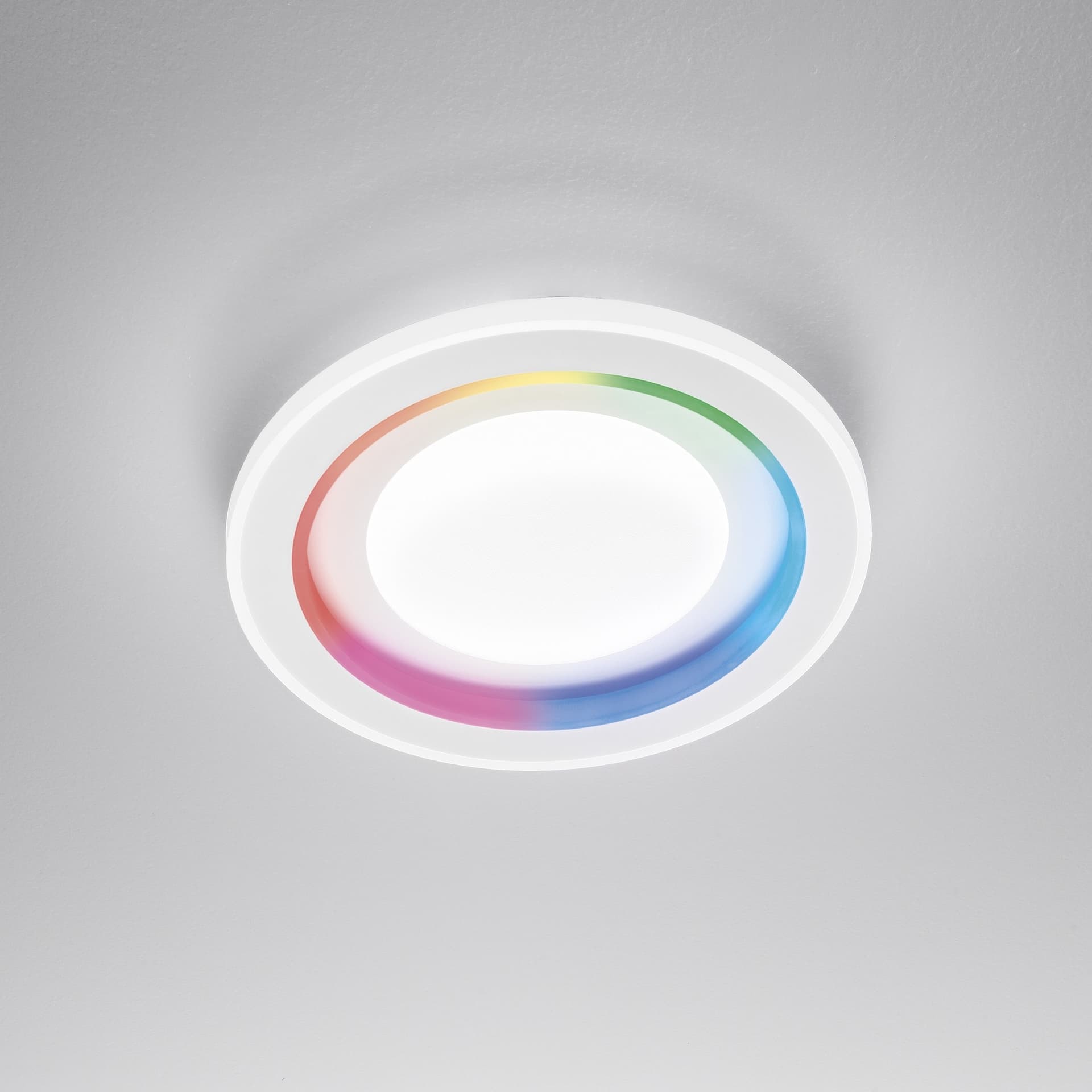Plafoniera LED moderna da interni di forma circolare in ACRILICO bianco 40W - 5