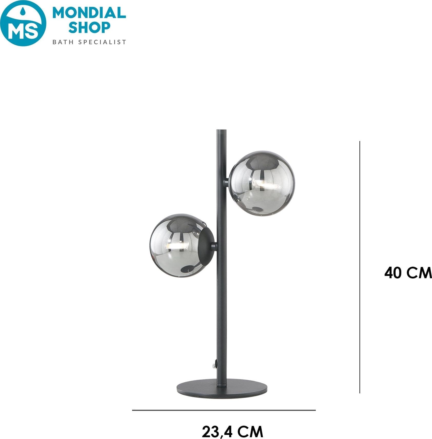 Lume da tavolo per interni design moderno disponibile in oro o nero 2XG9 - 8