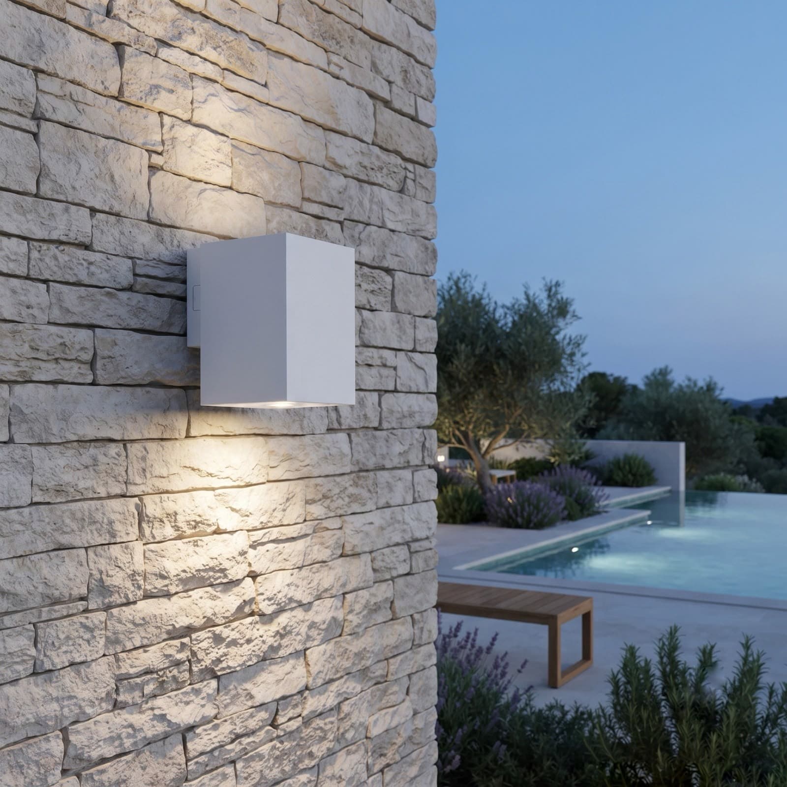 Applique de Esterno Moderna LED Bianco o Nero - 1