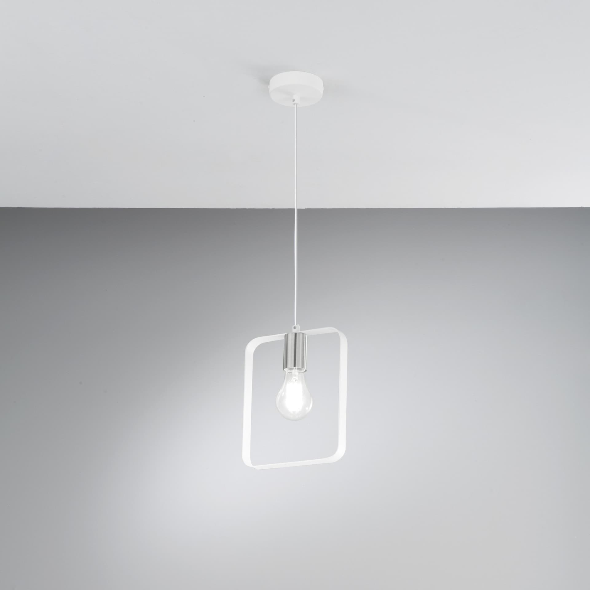 Sospensione in nickel dal design moderno per interni Bianca 1XE27 - 5