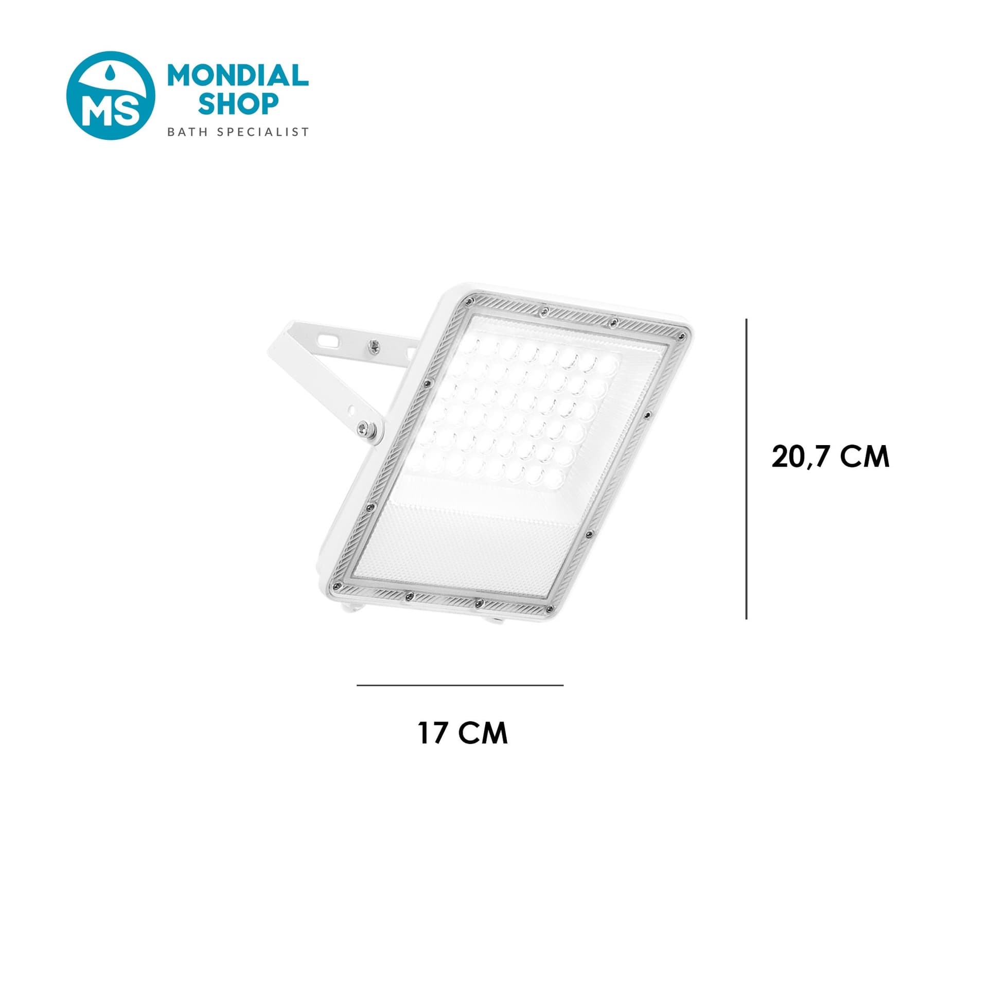 Proiettore LED design moderno adatto per esterni disponibile in bianco o argento 50W - 2