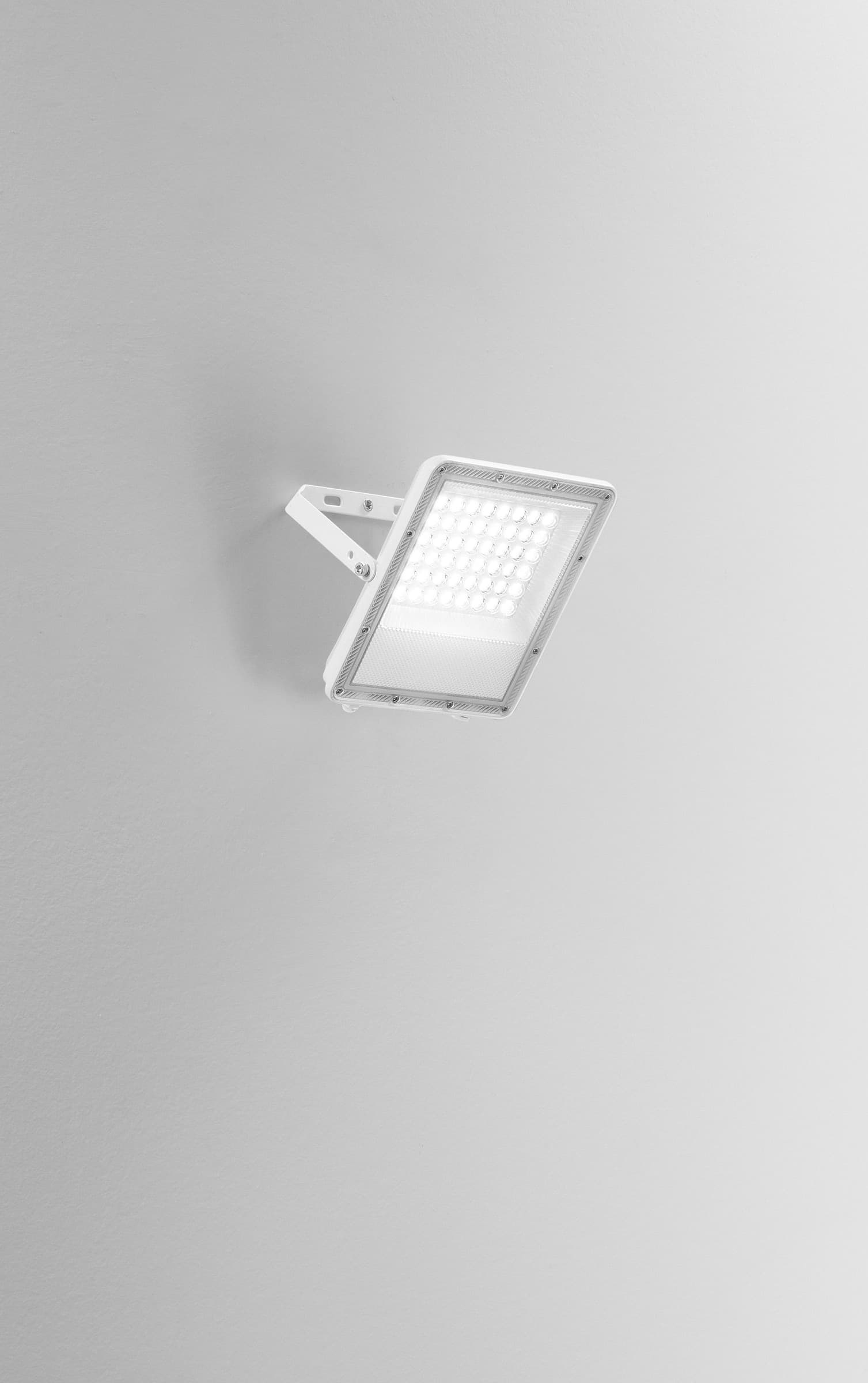 Proiettore LED design moderno adatto per esterni disponibile in bianco o argento 50W - 10