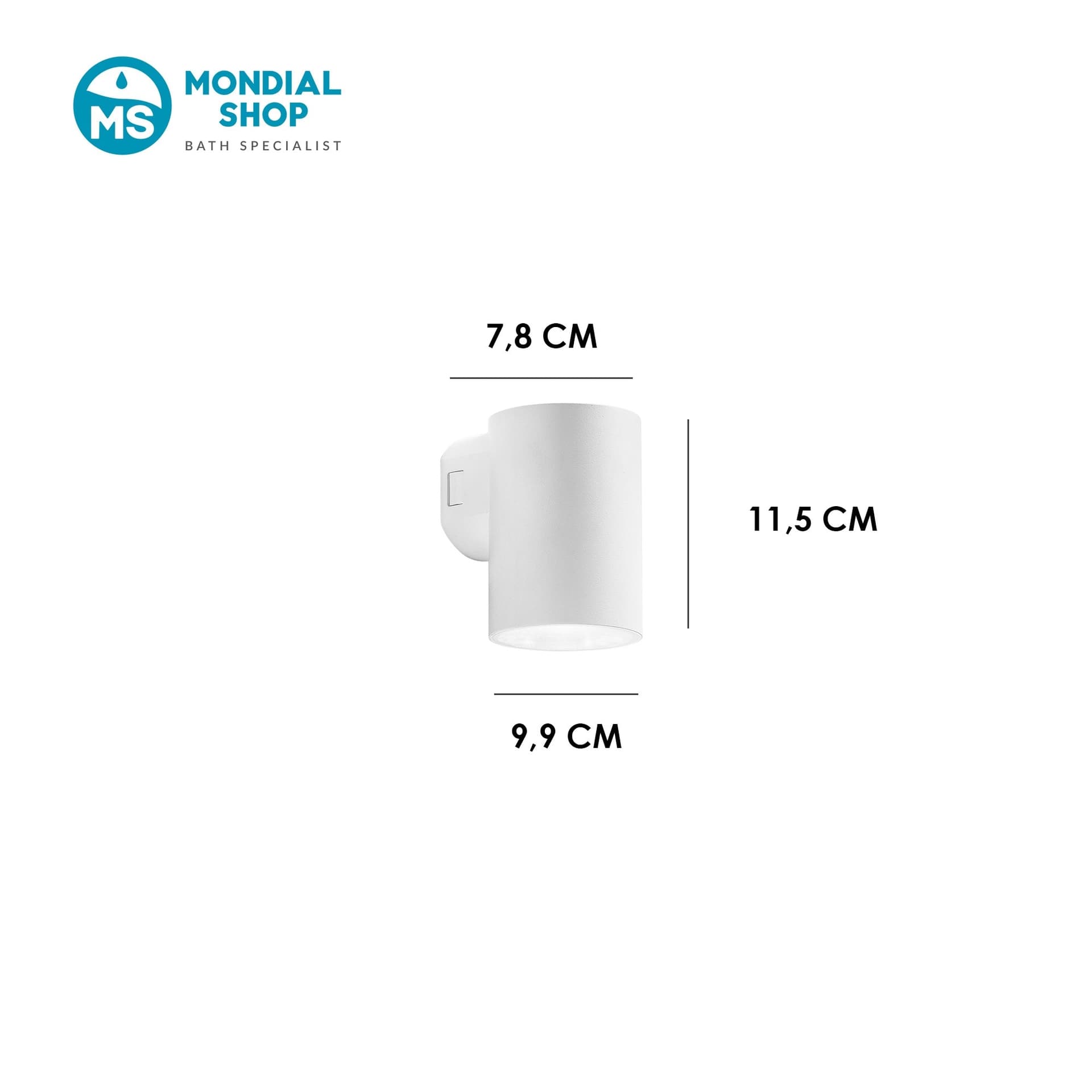 Applique Esterno Moderna LED 8W Tonda Bianco o Nero - 2