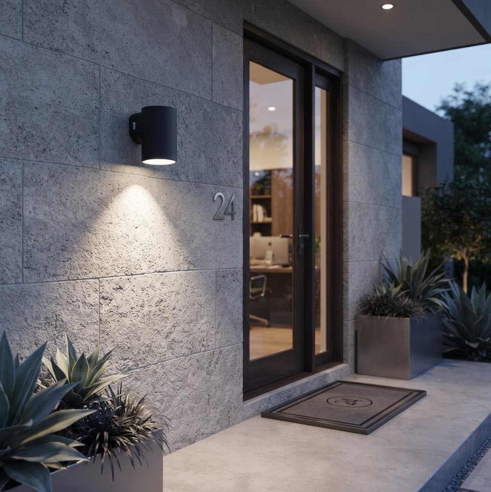 Applique Esterno Moderna LED 8W Tonda Bianco o Nero - 5
