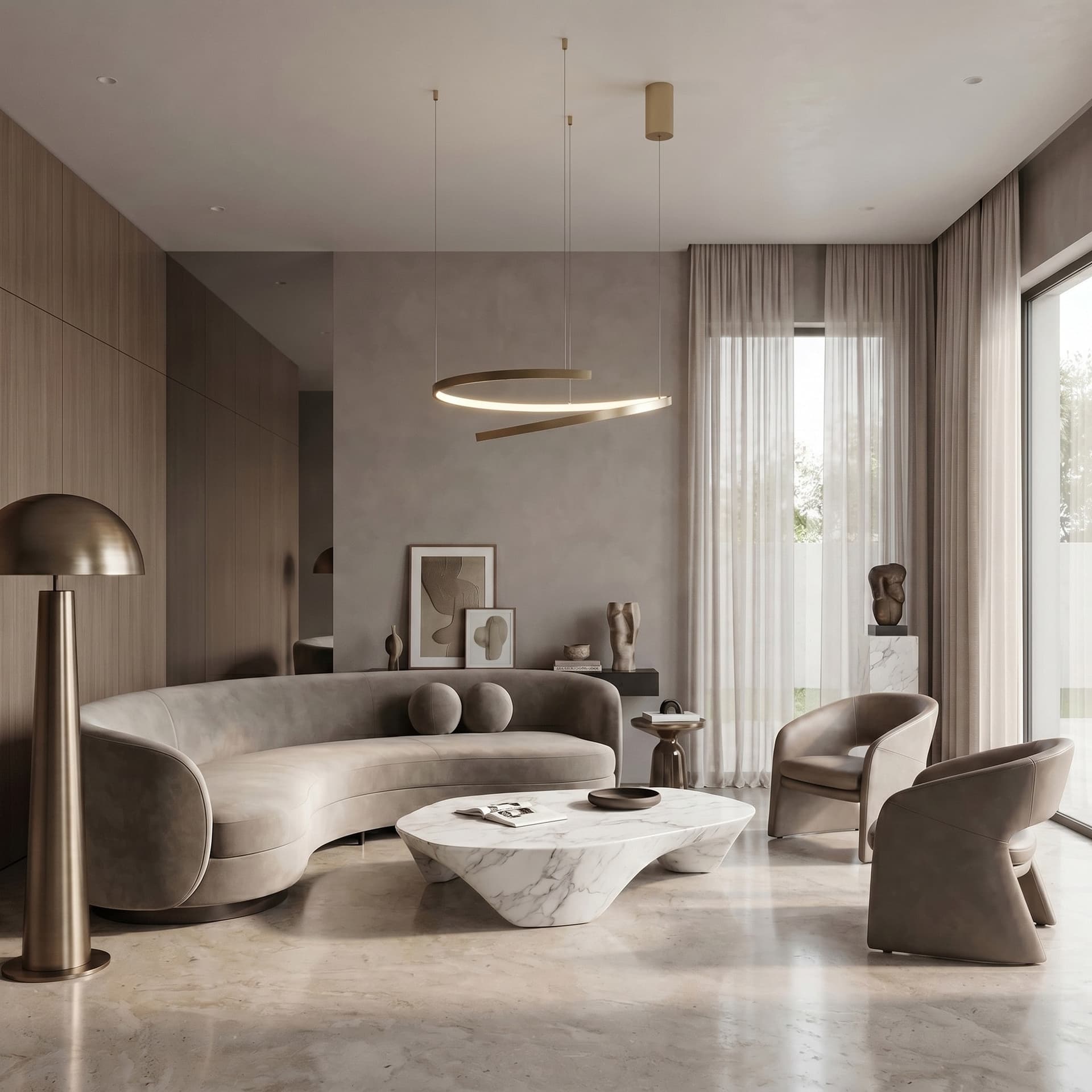 Sospensione LED dal design moderno per interni disponibile in 3 varianti - 1
