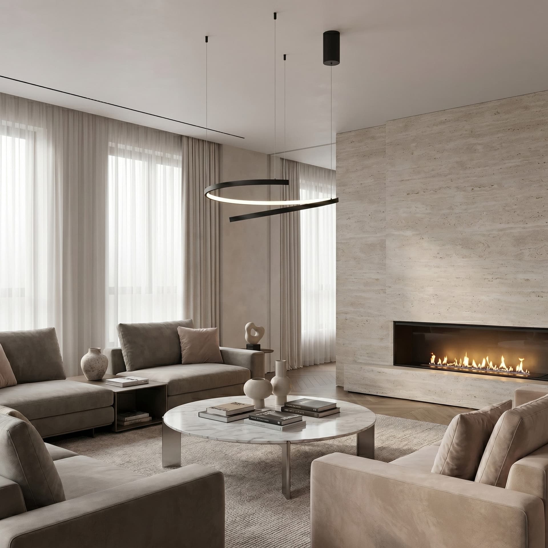 Sospensione LED dal design moderno per interni disponibile in 3 varianti - 11