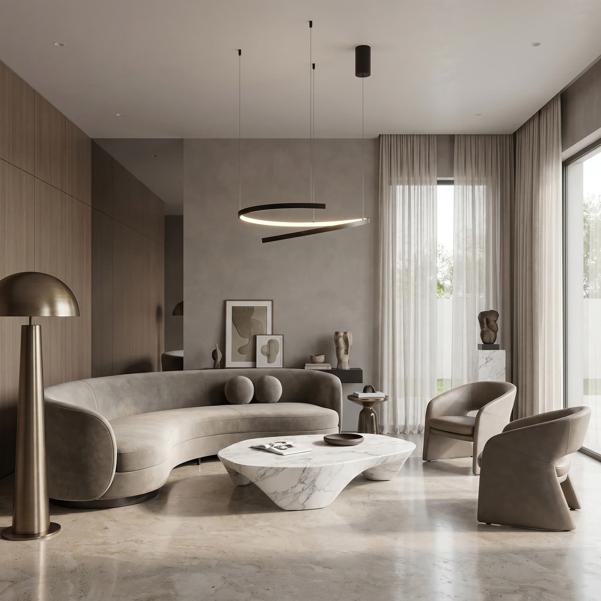Sospensione LED dal design moderno per interni disponibile in 3 varianti - 12