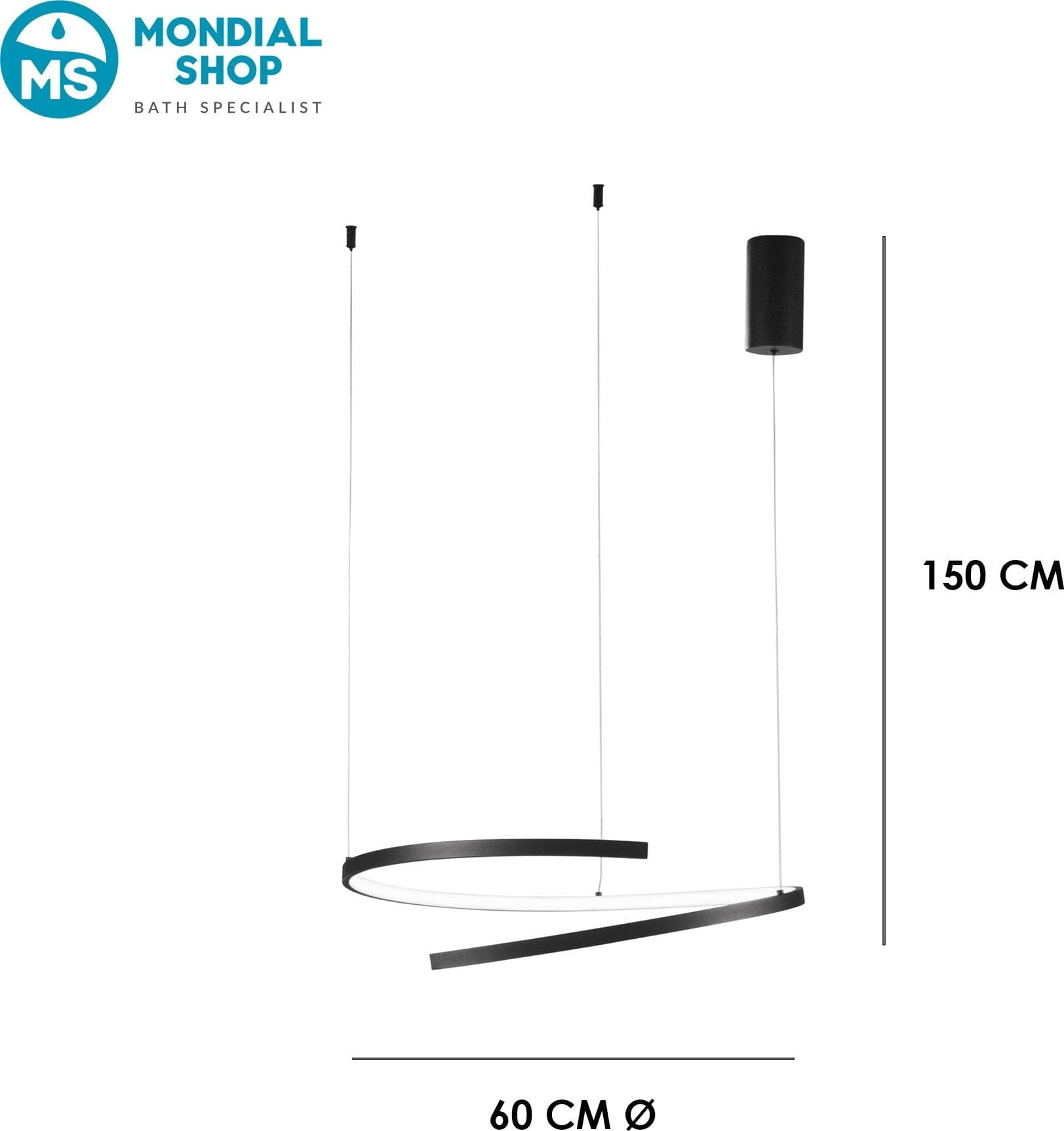 Sospensione LED dal design moderno per interni disponibile in 3 varianti - 13