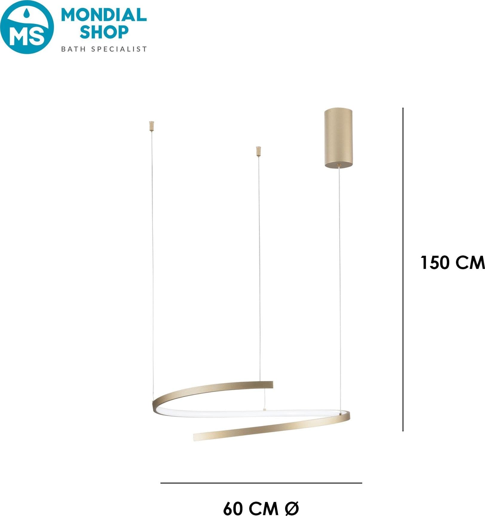 Sospensione LED dal design moderno per interni disponibile in 3 varianti - 3
