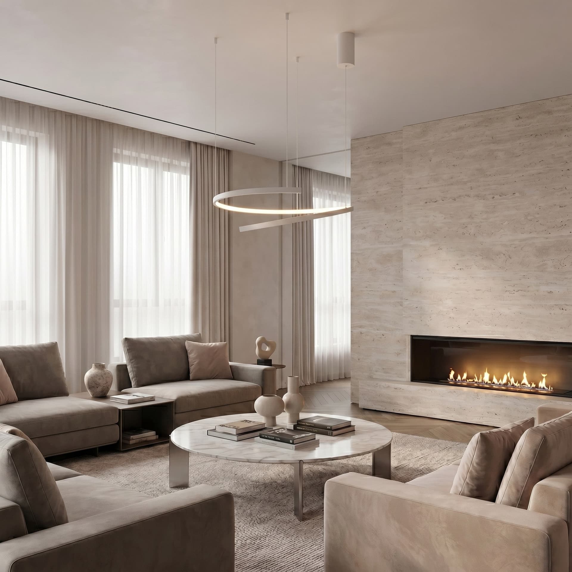 Sospensione LED dal design moderno per interni disponibile in 3 varianti - 6