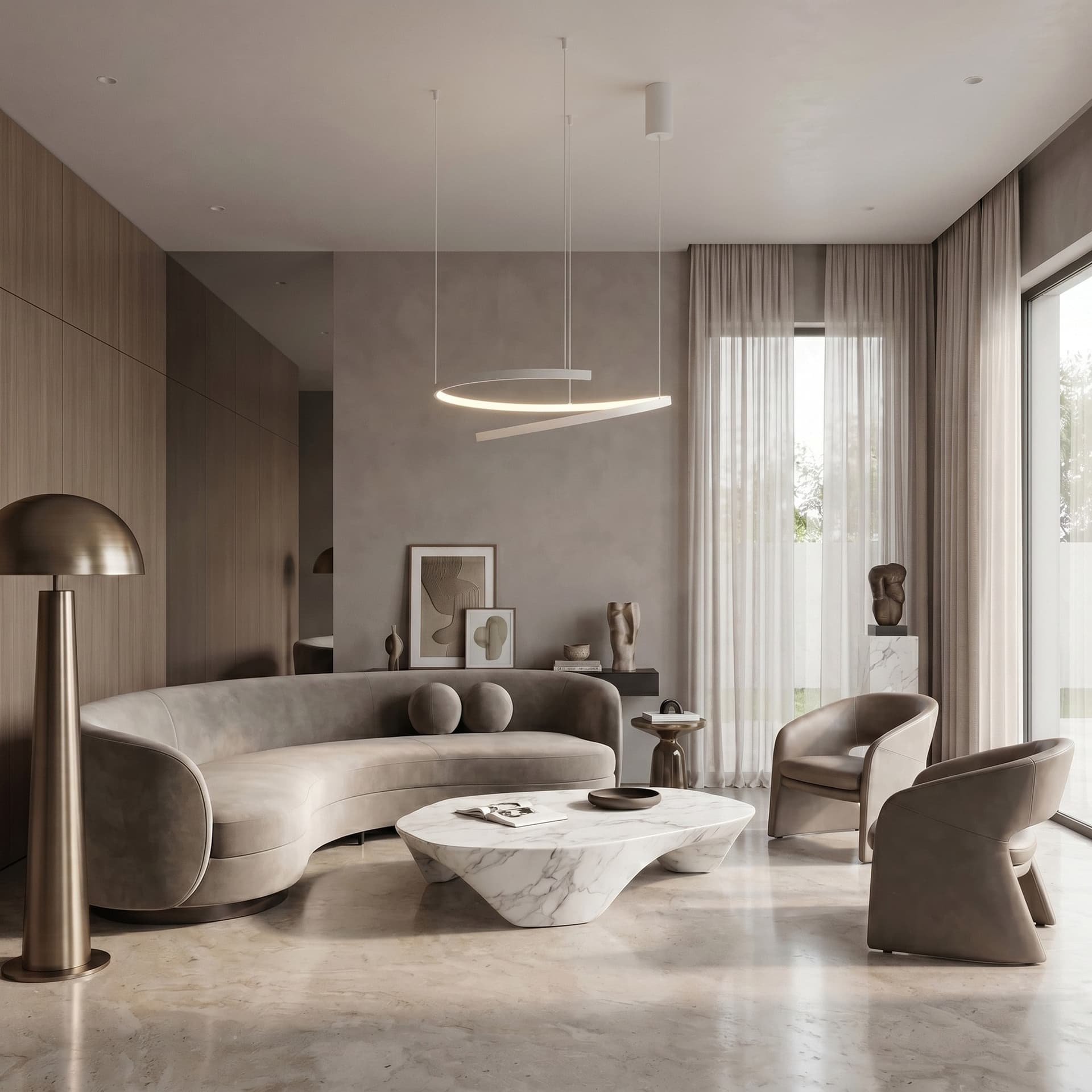 Sospensione LED dal design moderno per interni disponibile in 3 varianti - 7
