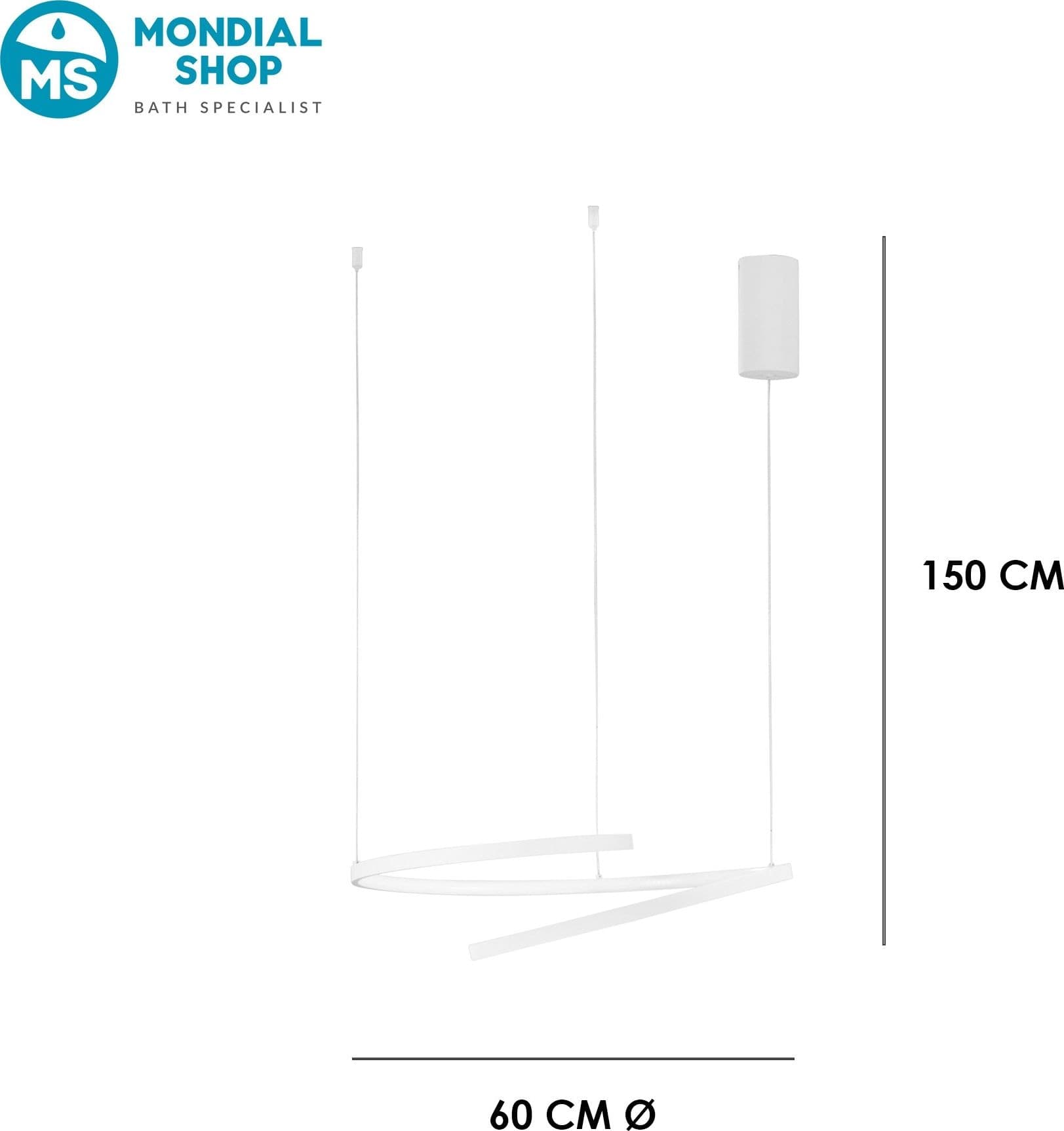 Sospensione LED dal design moderno per interni disponibile in 3 varianti - 8