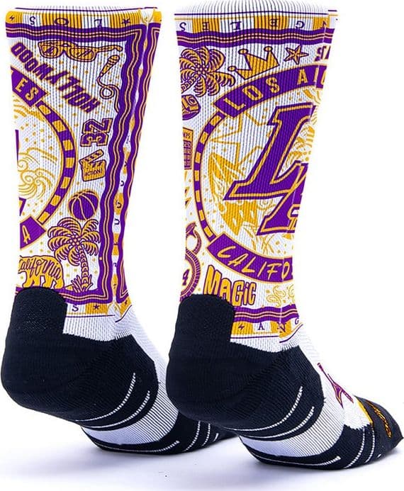 Calzetti SCRIMMAGE HANKY LA Basket Quick-Dry Ammortizzati Bianco - 2