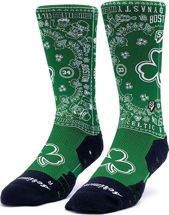 Calzetti SCRIMMAGE HANKY BOS Basket Quick-Dry Ammortizzati Verde
