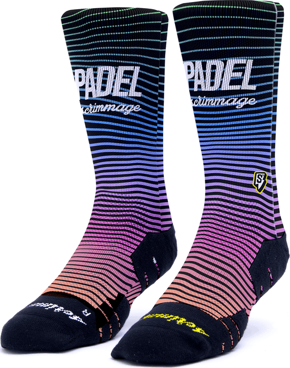 Calzetti SCRIMMAGE FUTURE Padel Quick-Dry Ammortizzati RAINBOW