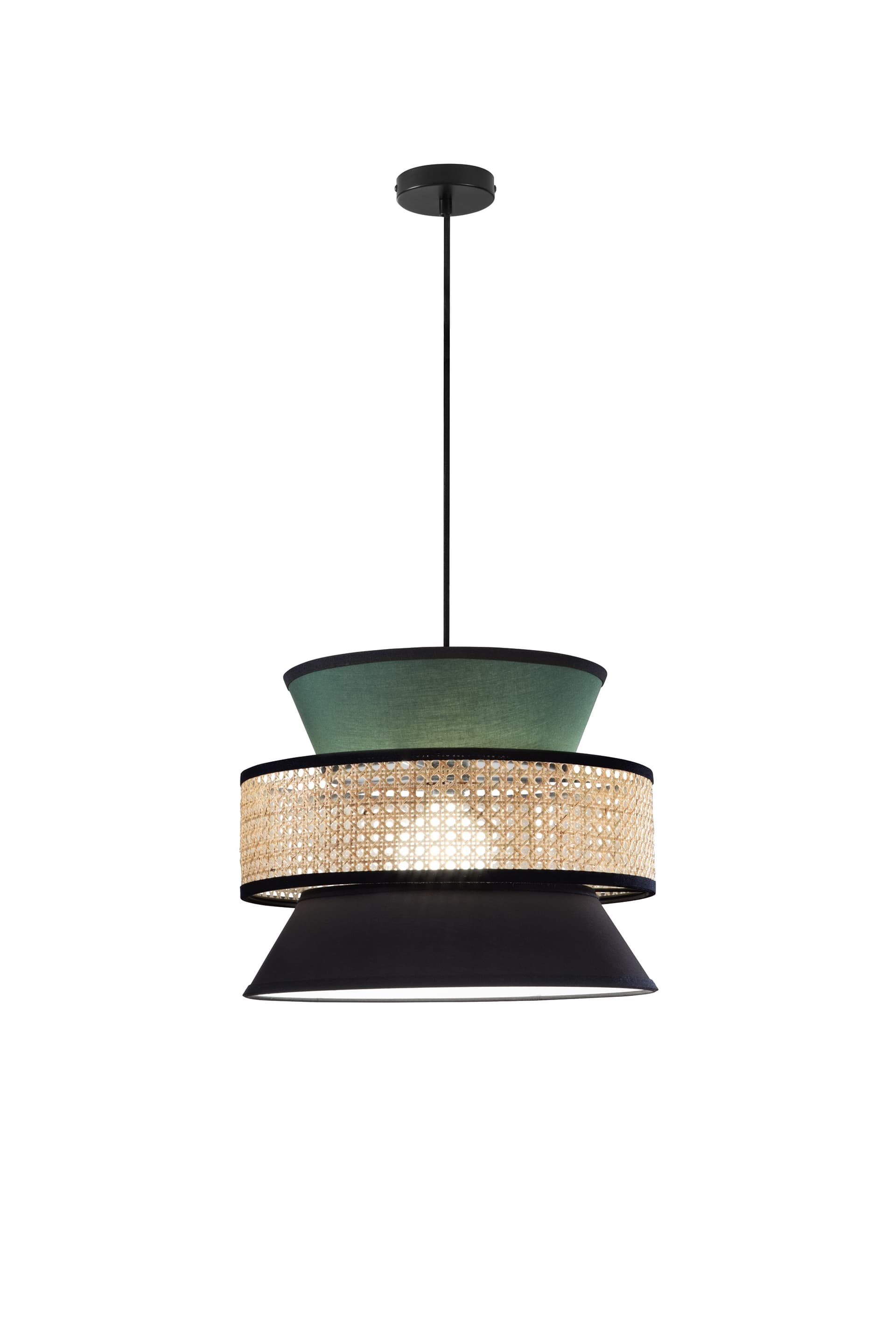Lampadario a Sospensione in rattan disponibile in 3 varianti 1XE27 - 18