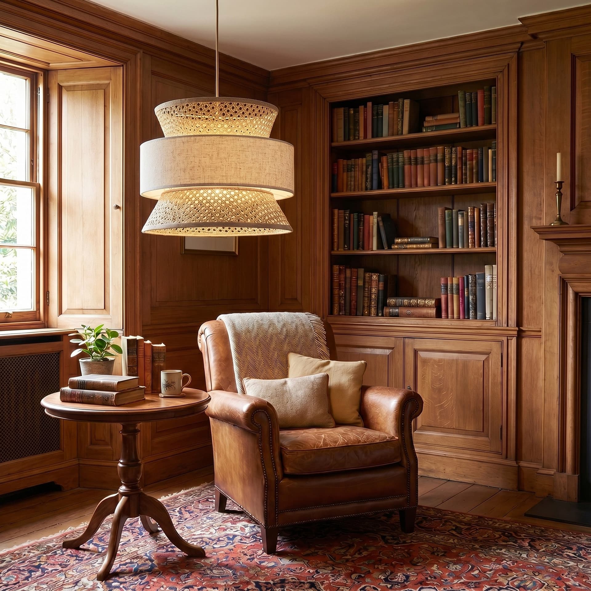 Lampadario a Sospensione in rattan disponibile in 3 varianti 1XE27 - 6
