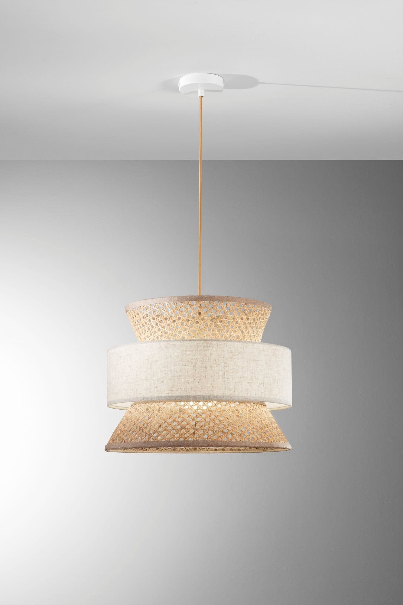 Lampadario a Sospensione in rattan disponibile in 3 varianti 1XE27 - 9