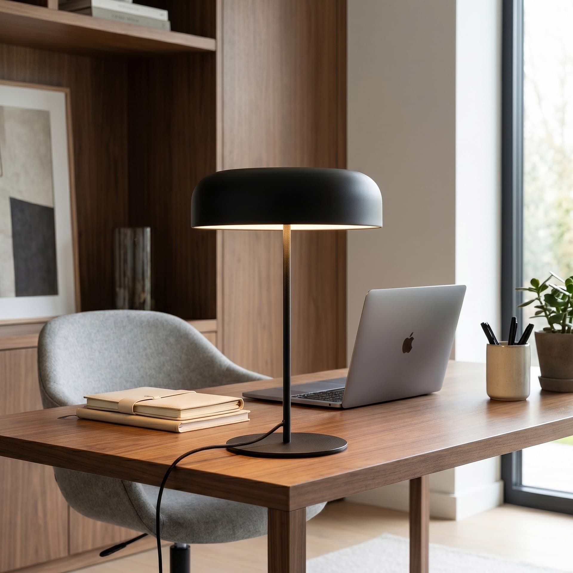 Lampada da tavolo o comodino ideale per ufficio e living disponibile in 3 varianti 1XE14 - 2