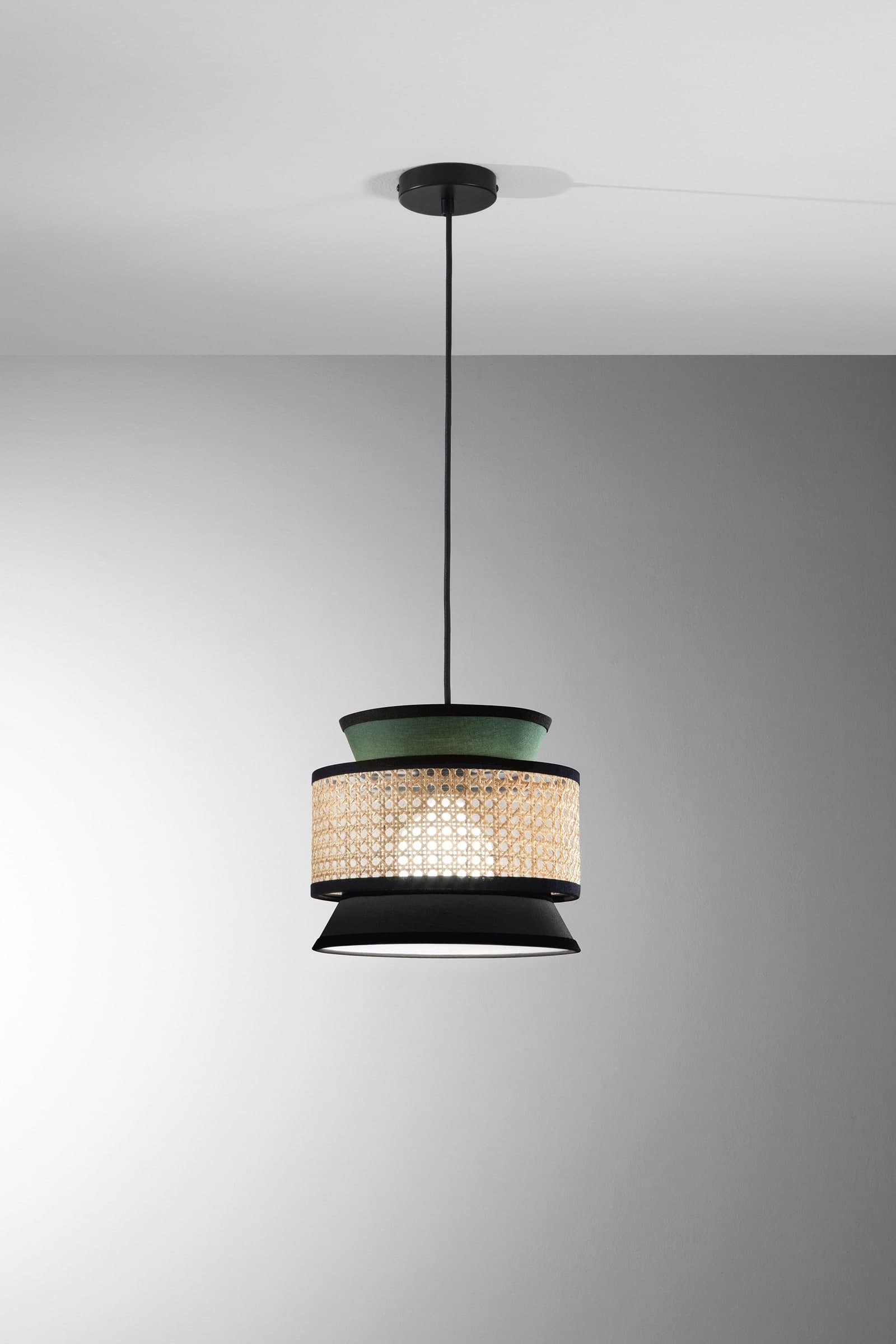 Lampadario a Sospensione in Rattan disponibile in 3 varianti 1XE27 - 11