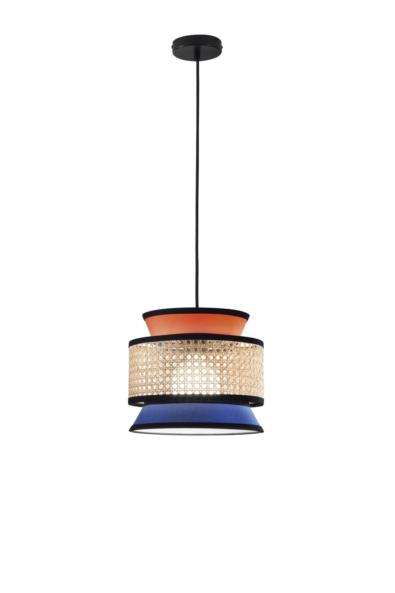 Lampadario a Sospensione in Rattan disponibile in 3 varianti 1XE27 - 4