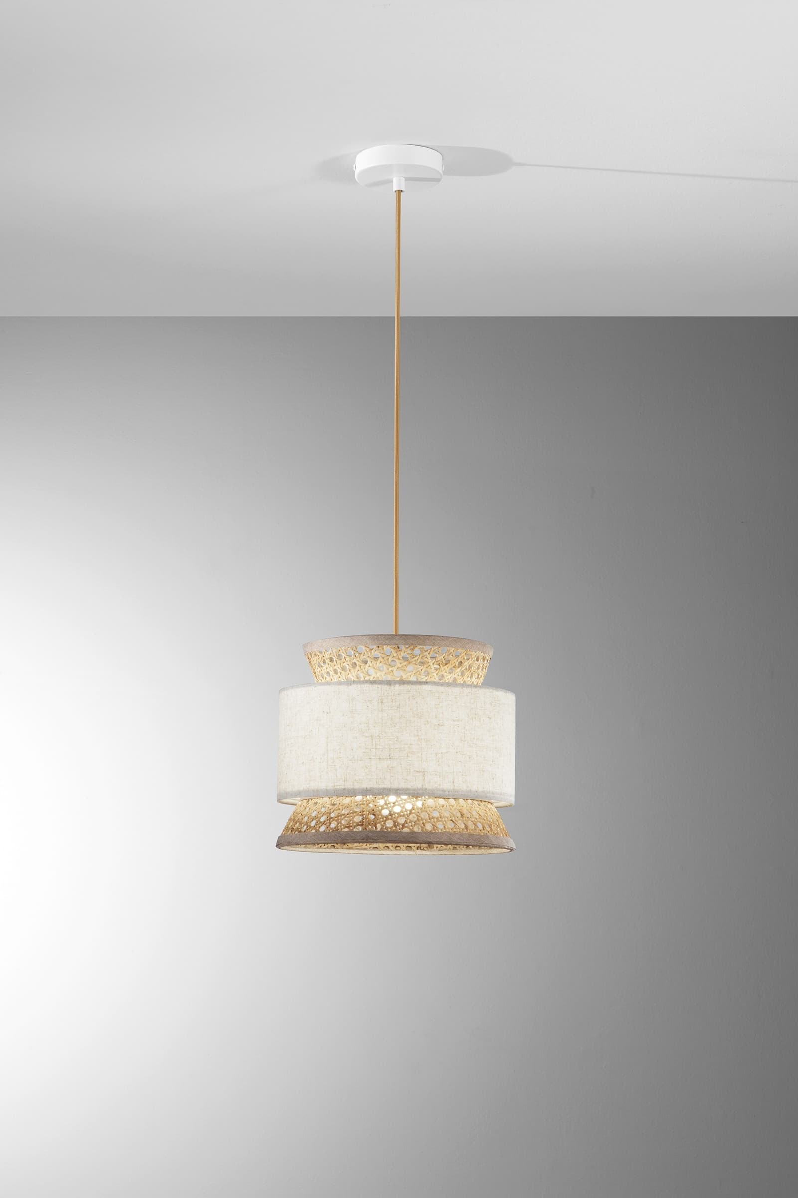 Lampadario a Sospensione in Rattan disponibile in 3 varianti 1XE27 - 10