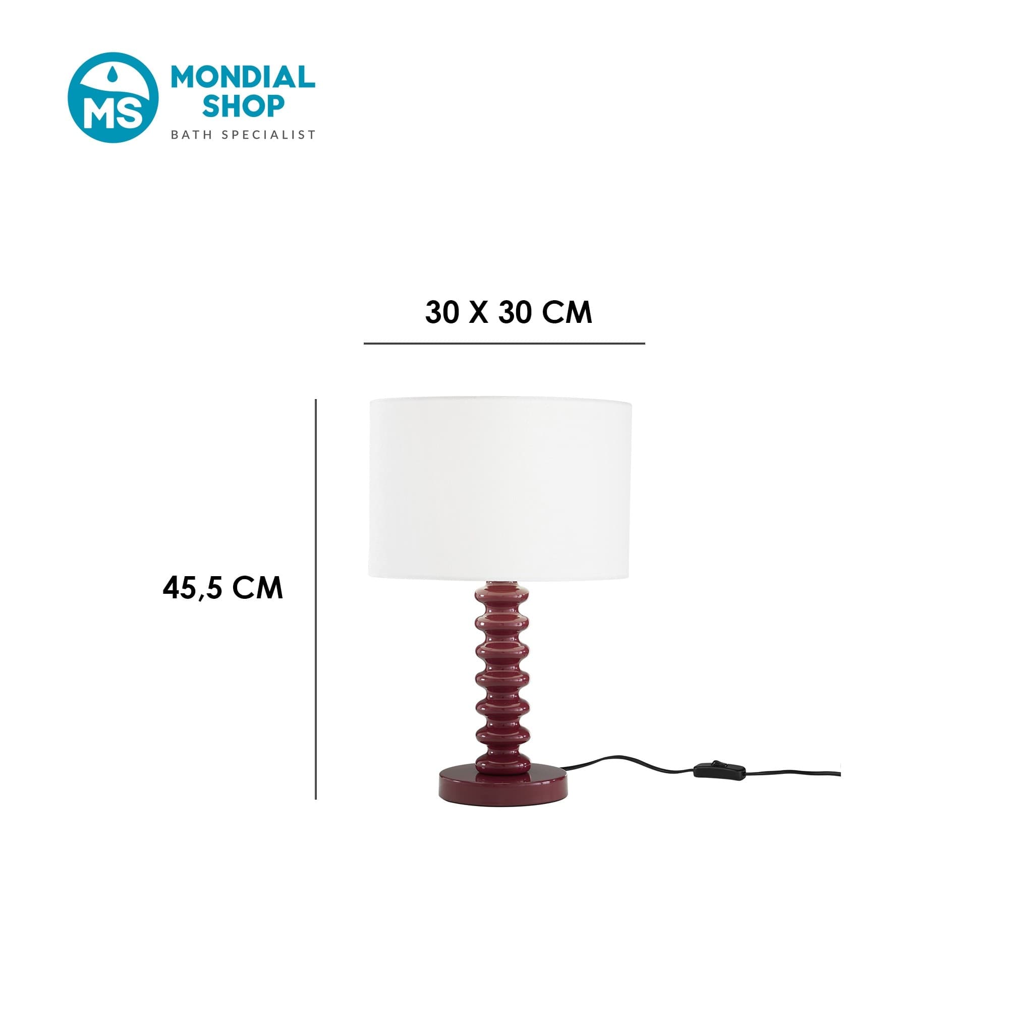 Lampada da tavolo in Velluto bianco e Metallo in 4 varianti Ideale per living e camera - 13