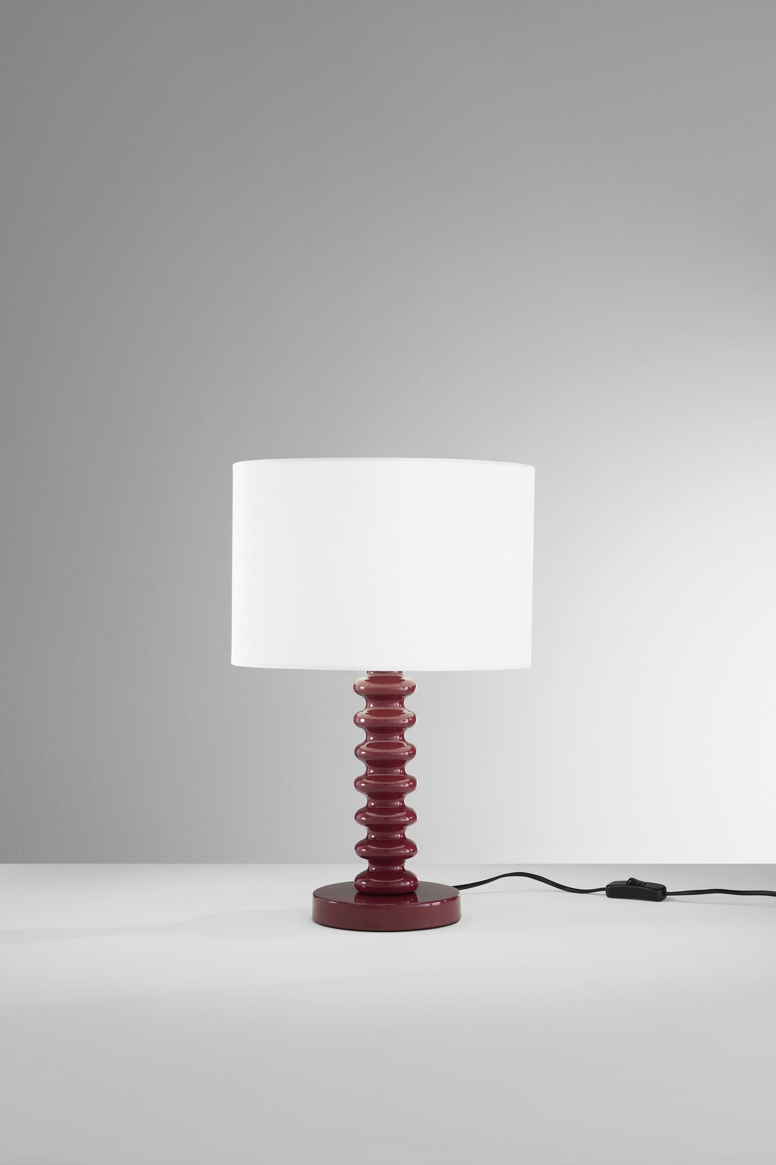 Lampada da tavolo in Velluto bianco e Metallo in 4 varianti Ideale per living e camera - 15