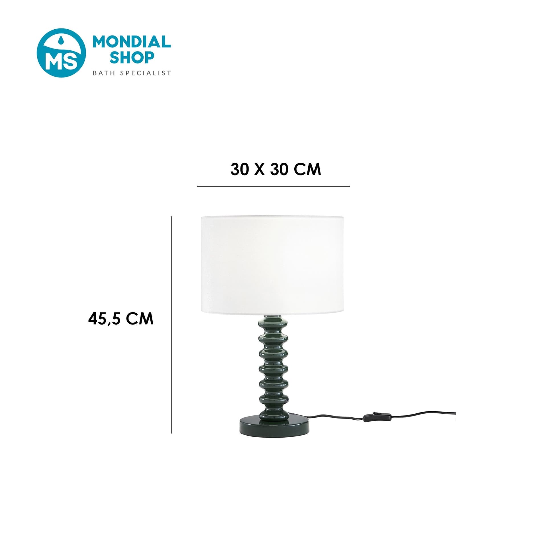 Lampada da tavolo in Velluto bianco e Metallo in 4 varianti Ideale per living e camera - 18