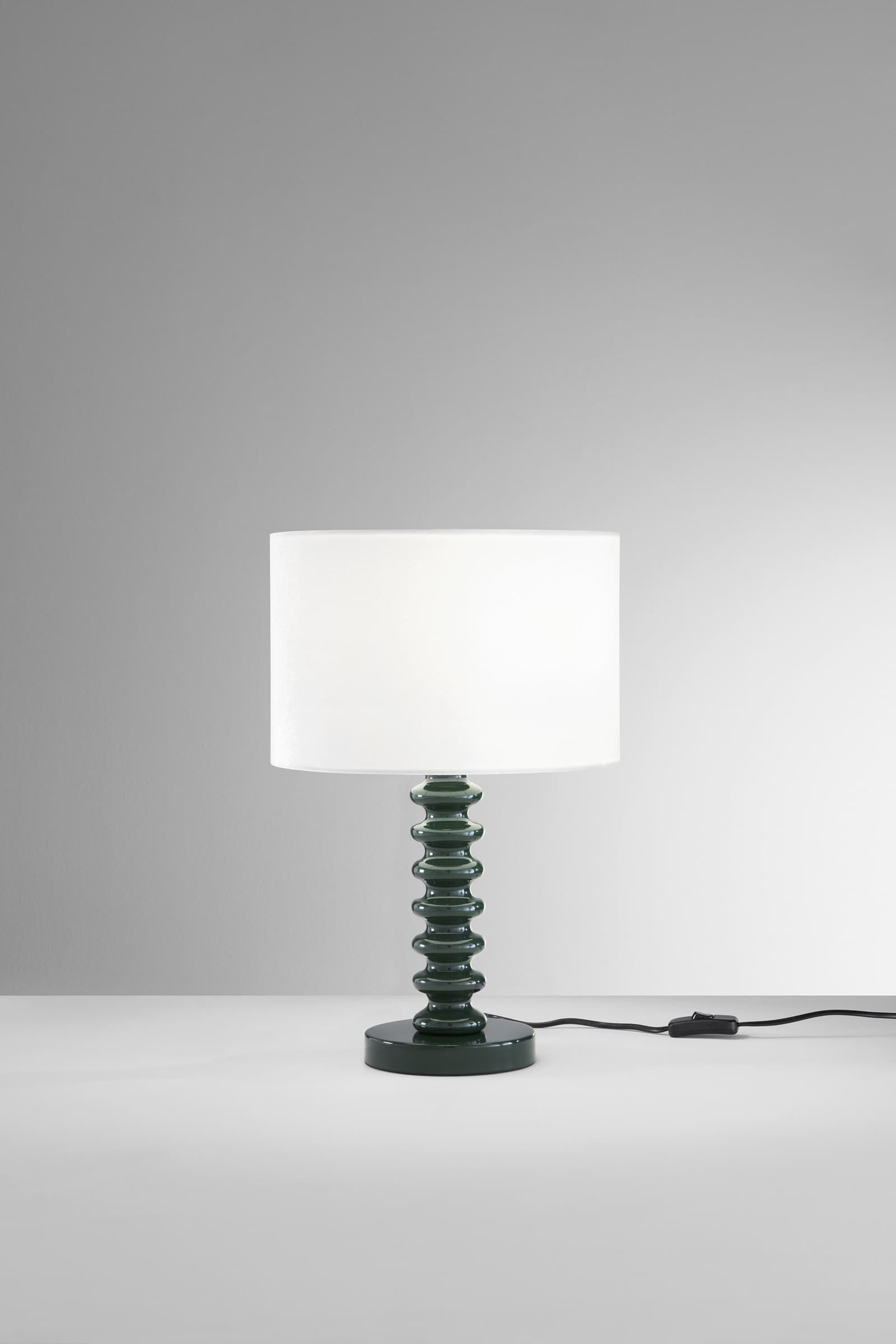Lampada da tavolo in Velluto bianco e Metallo in 4 varianti Ideale per living e camera - 20