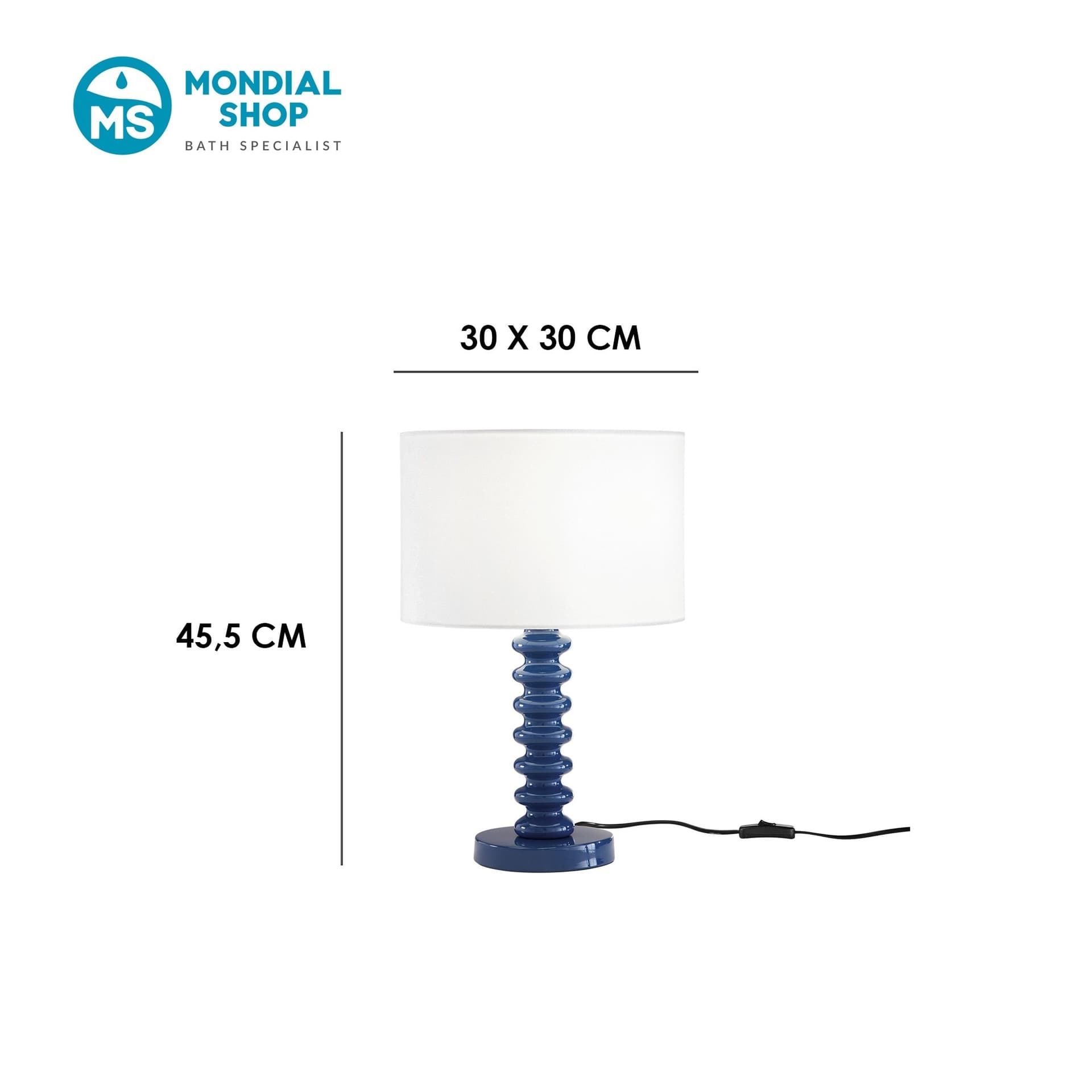 Lampada da tavolo in Velluto bianco e Metallo in 4 varianti Ideale per living e camera - 9