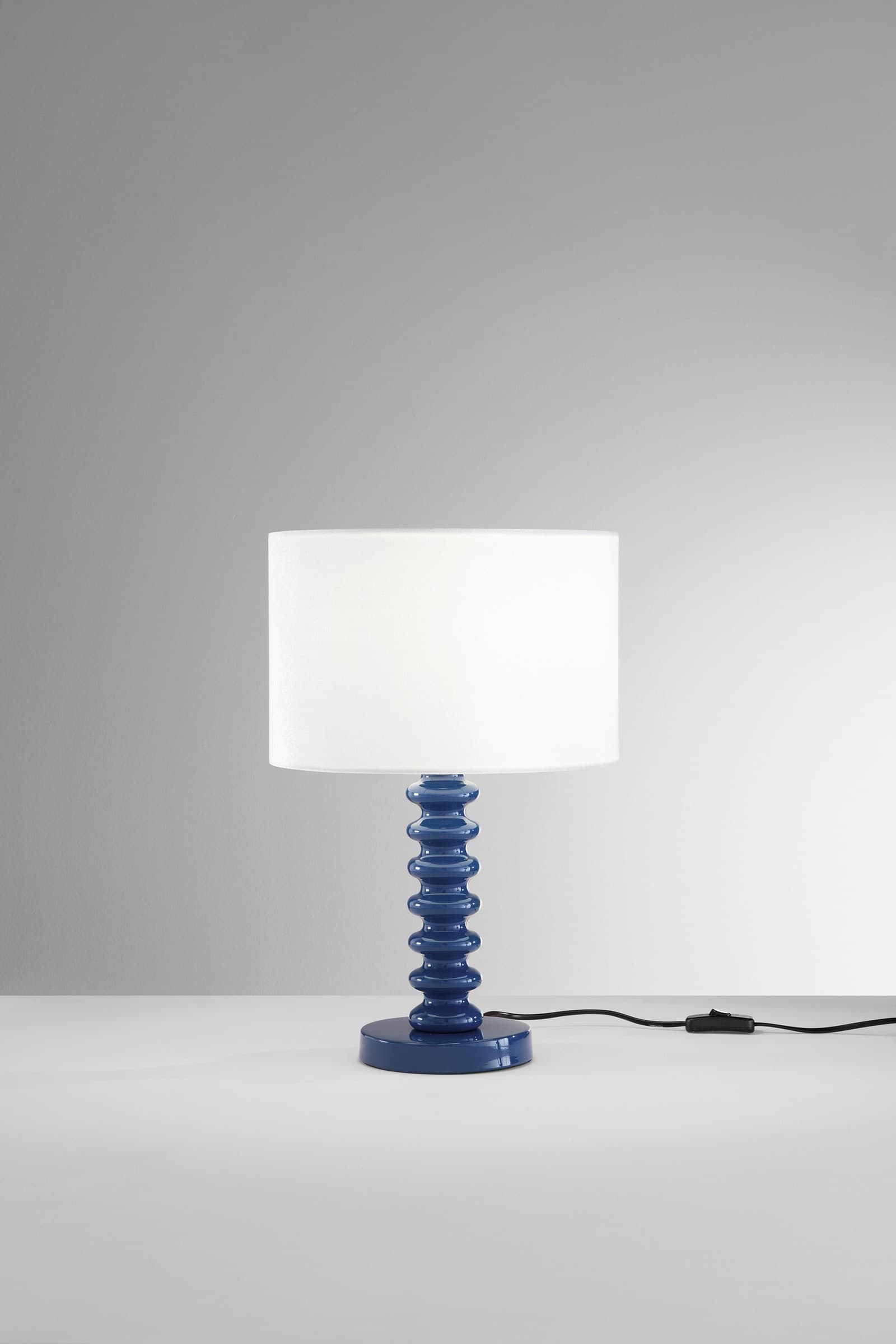 Lampada da tavolo in Velluto bianco e Metallo in 4 varianti Ideale per living e camera - 10
