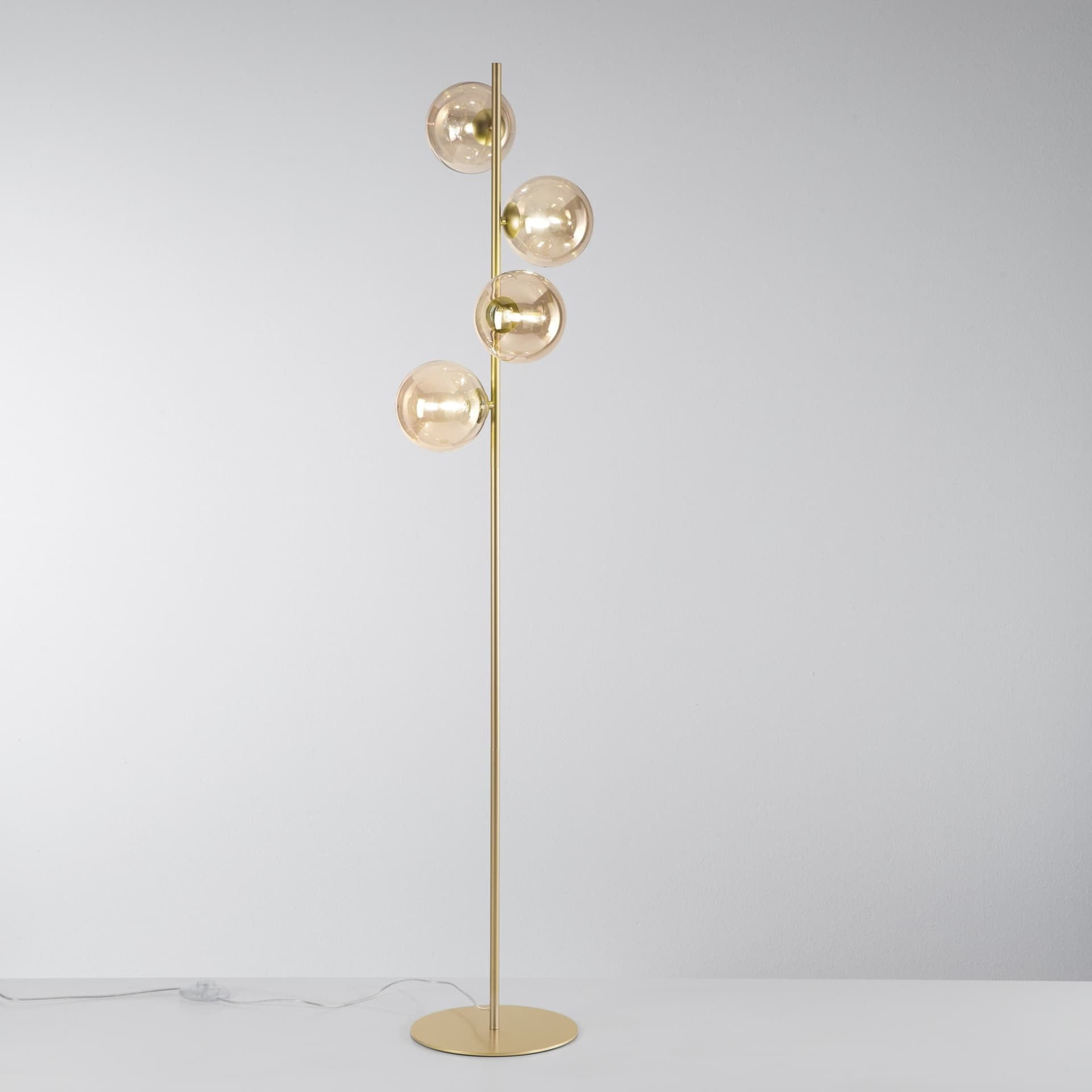 Piantana Moderna in oro o nero 4xG9 Design geometrico e raffinato - 5