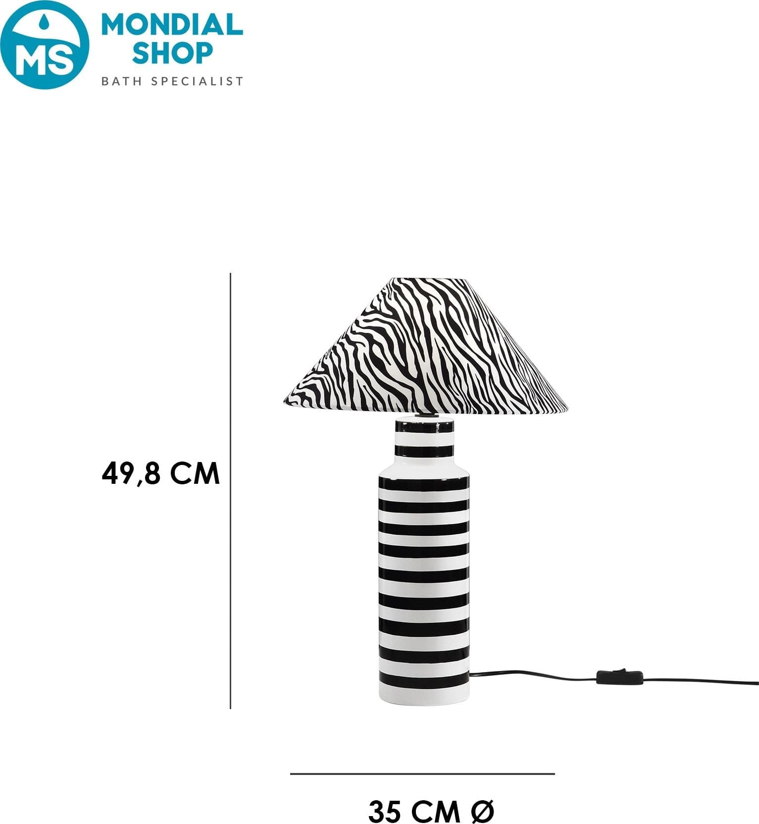 Lampada da tavolo in ceramica Design naturale per interni Lume per soggiorno e camera 1XE14 - 3