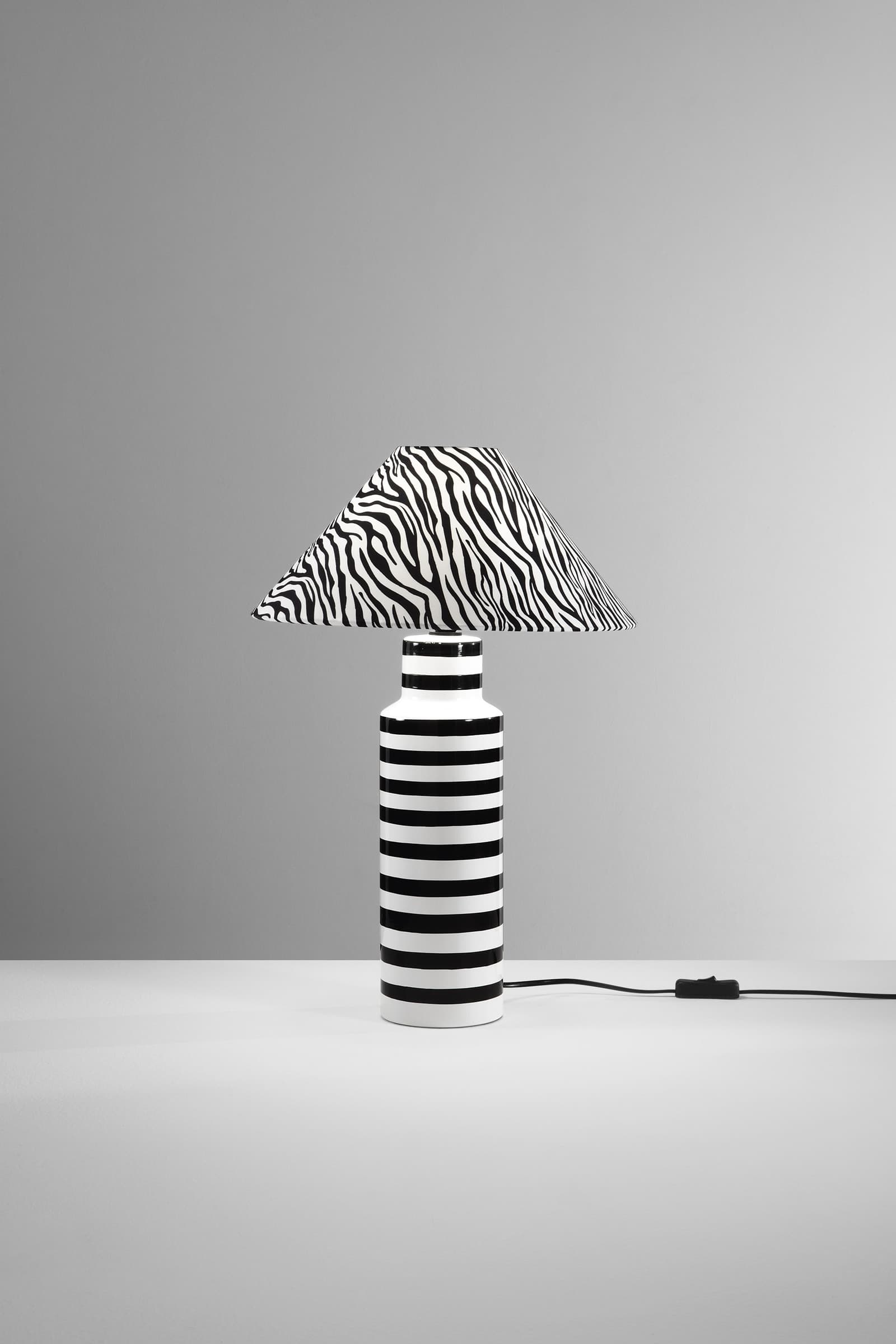 Lampada da tavolo in ceramica Design naturale per interni Lume per soggiorno e camera 1XE14 - 5
