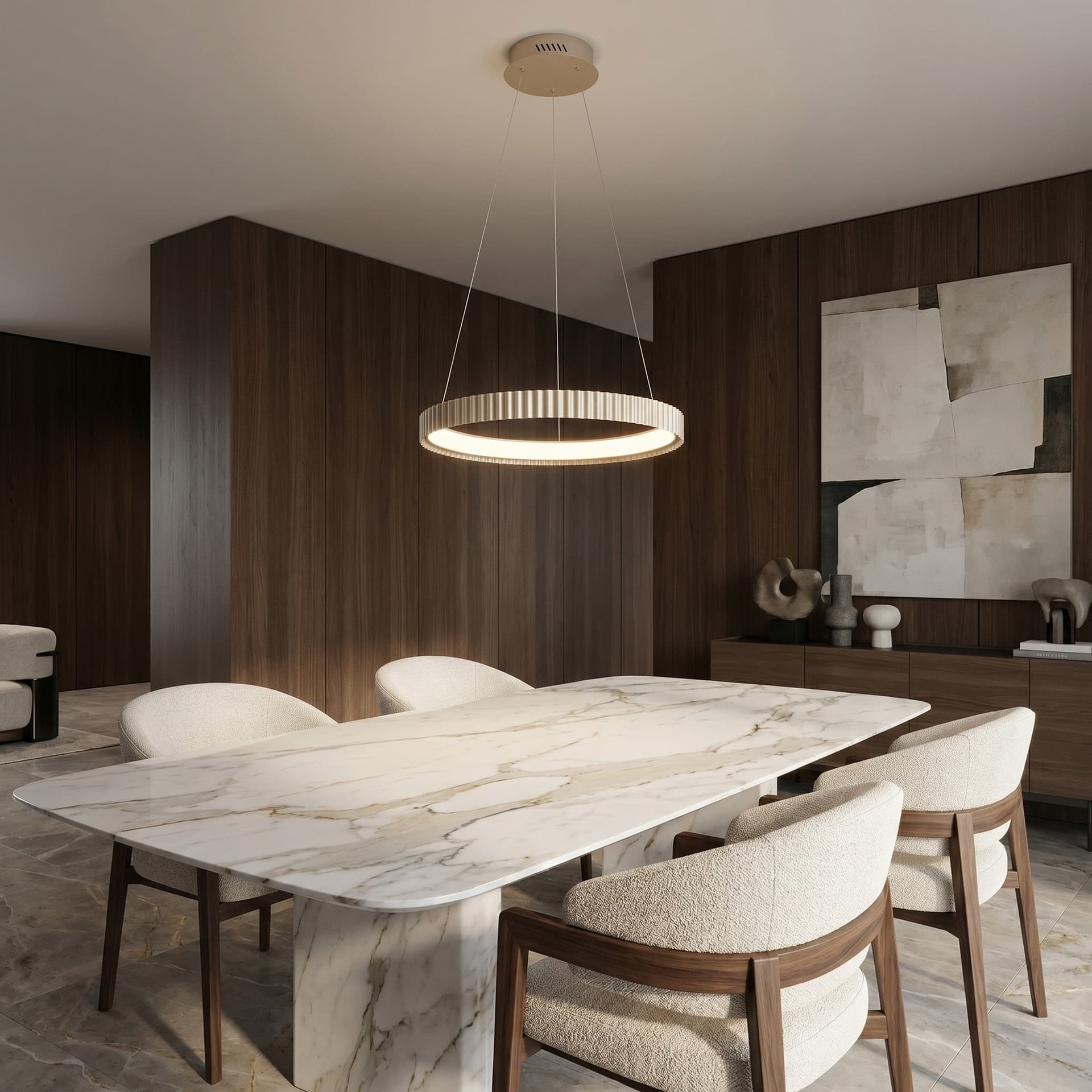 Sospensione LED 40W in metallo Illuminazione moderna Disponibile in 3 varianti - 2