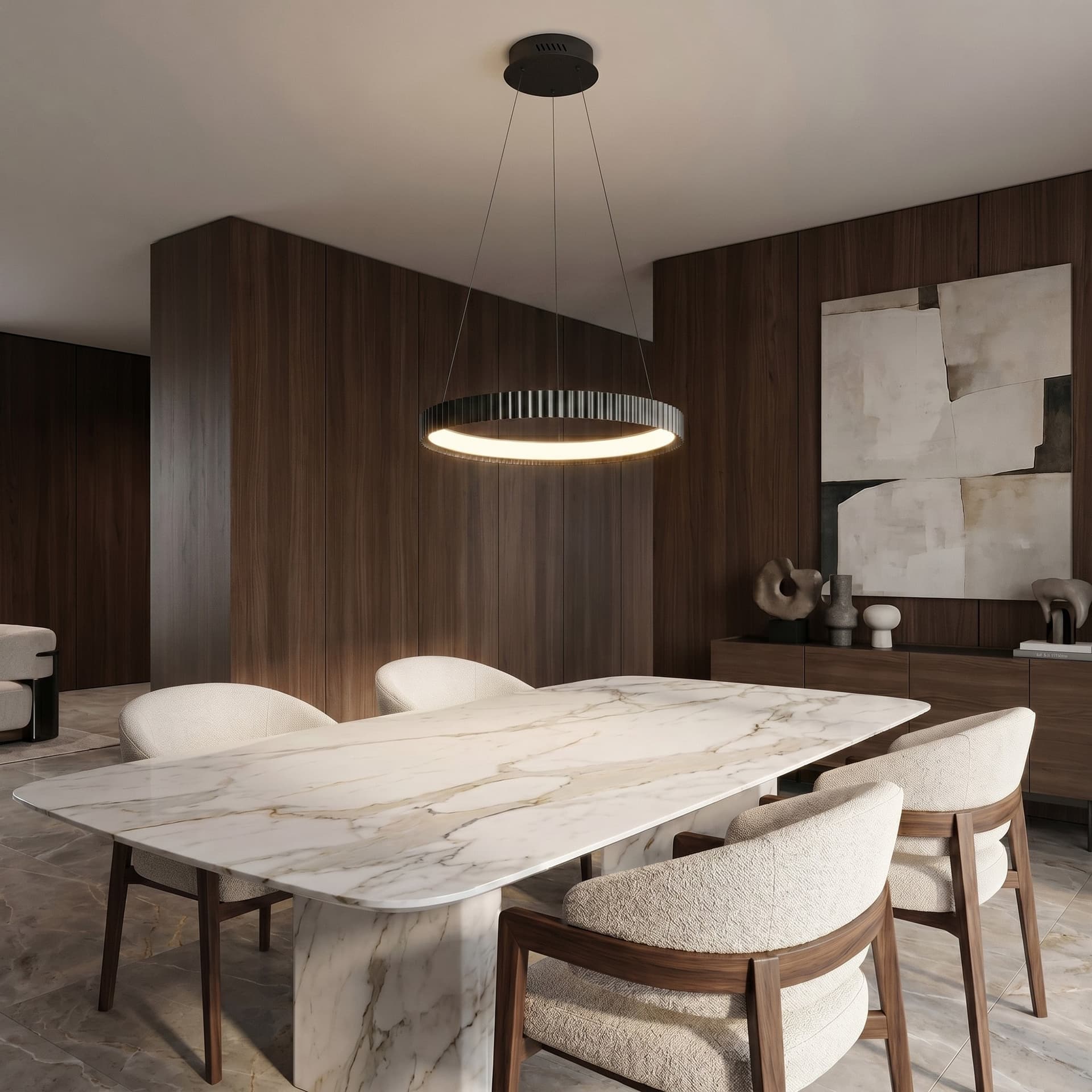 Sospensione LED 40W in metallo Illuminazione moderna Disponibile in 3 varianti - 11