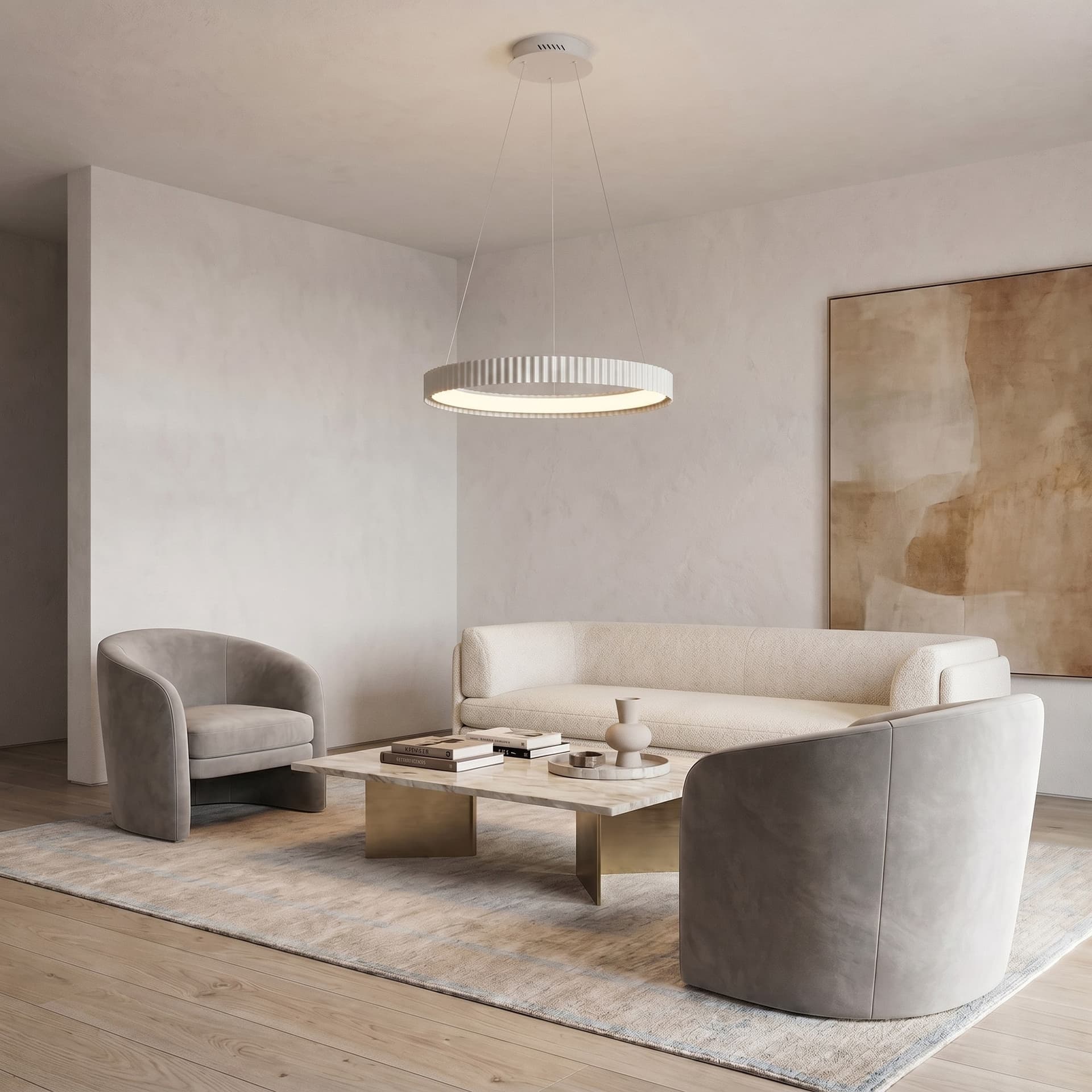 Sospensione LED 40W in metallo Illuminazione moderna Disponibile in 3 varianti - 6