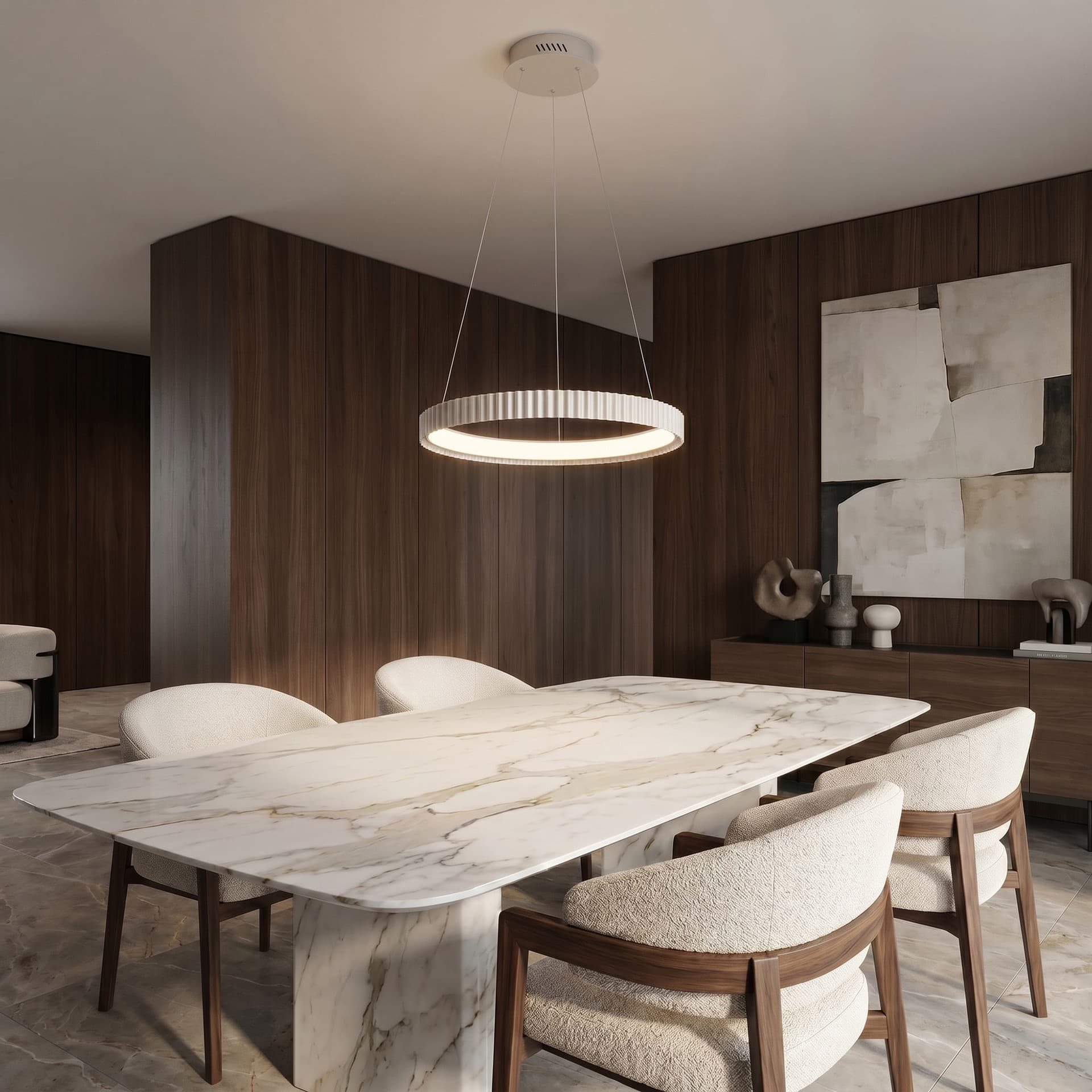 Sospensione LED 40W in metallo Illuminazione moderna Disponibile in 3 varianti - 7