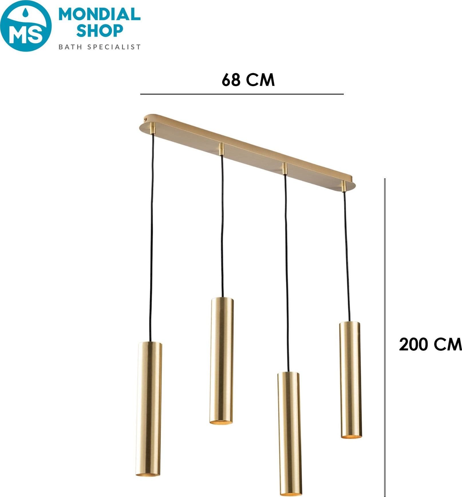 Sospensione lineare Disponibile in 3 varianti 4XGU10 Illuminazione tecnica di design - 13
