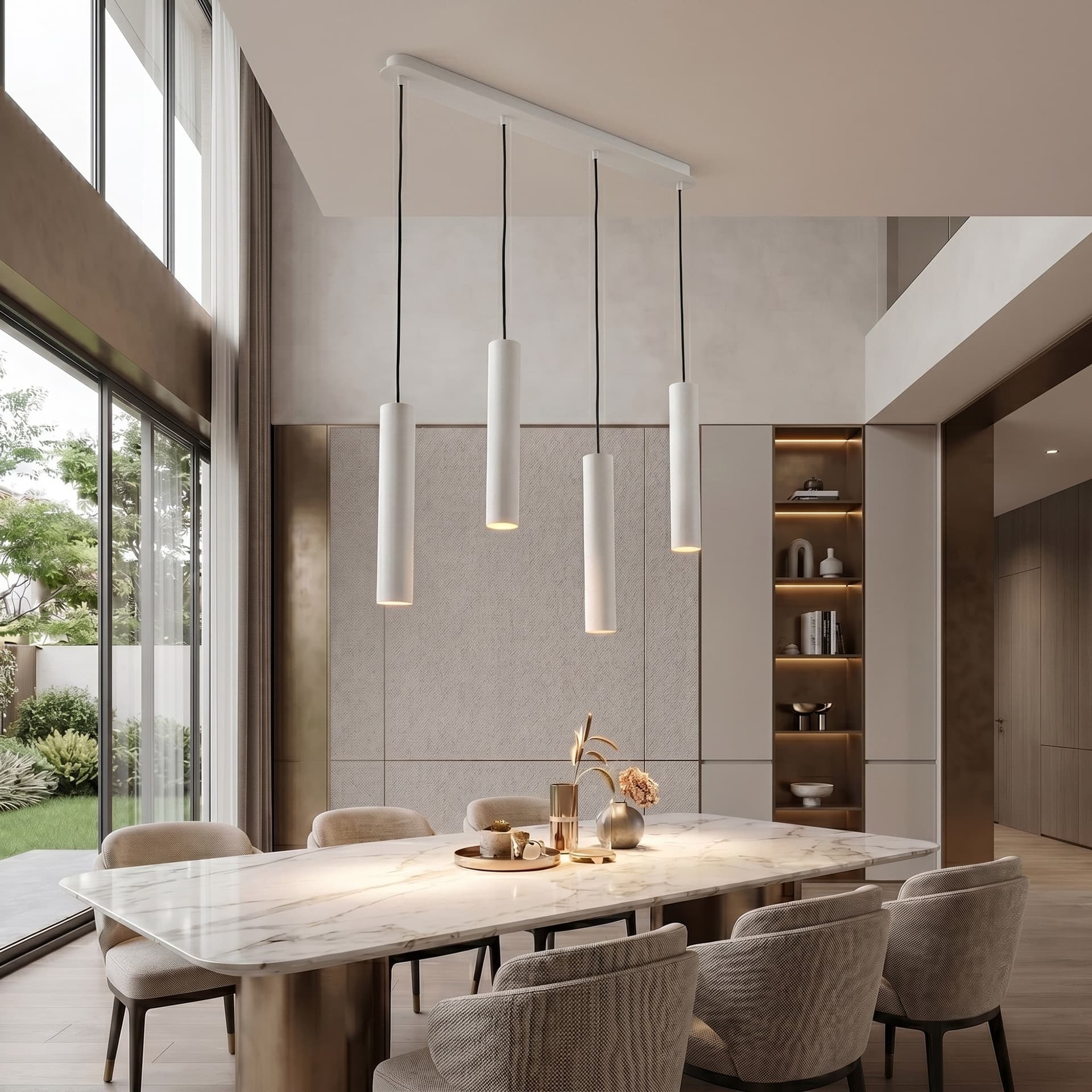 Sospensione lineare Disponibile in 3 varianti 4XGU10 Illuminazione tecnica di design - 6