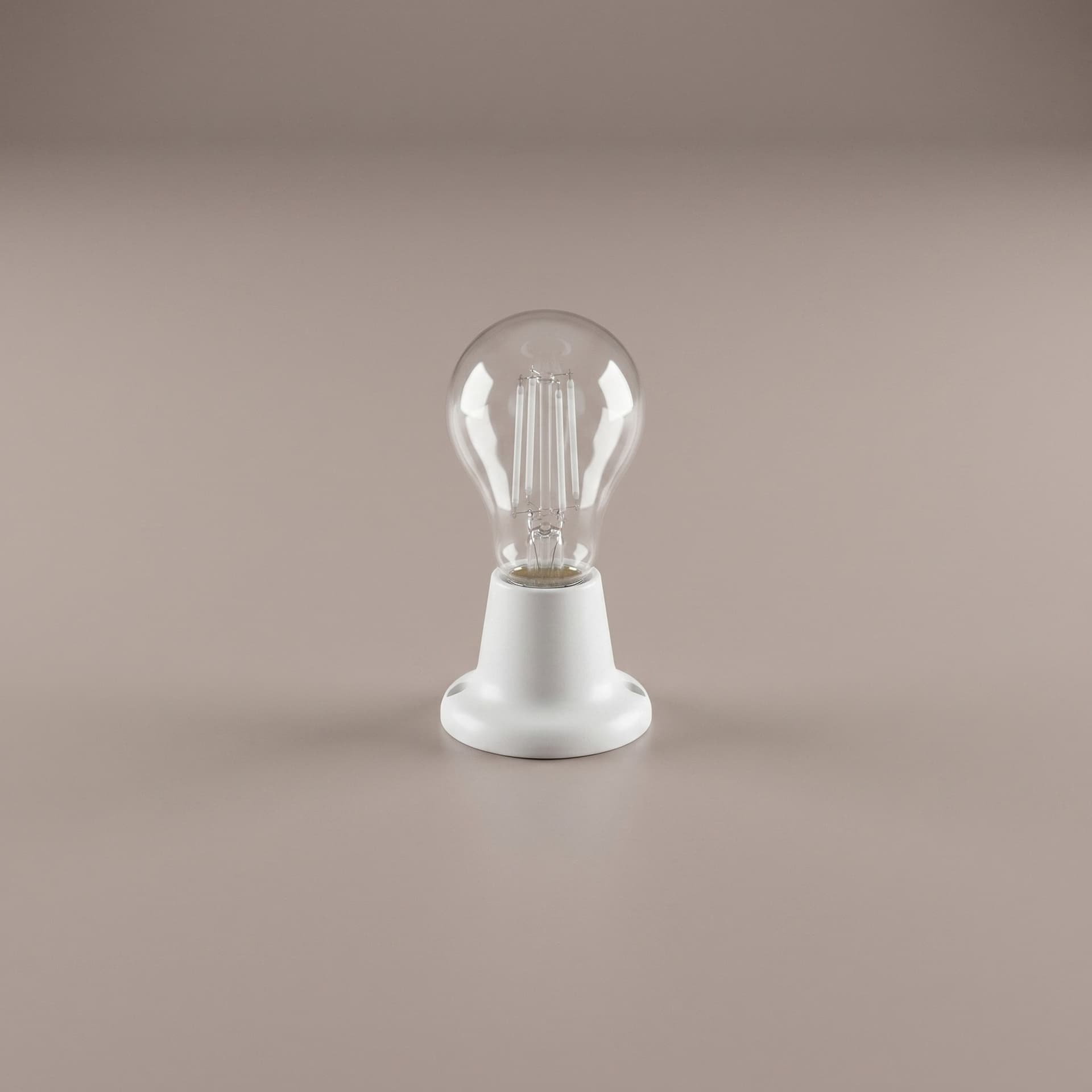 Portalampade Moderno bianco LED 1XE27 Componente per illuminazione minimal - 2