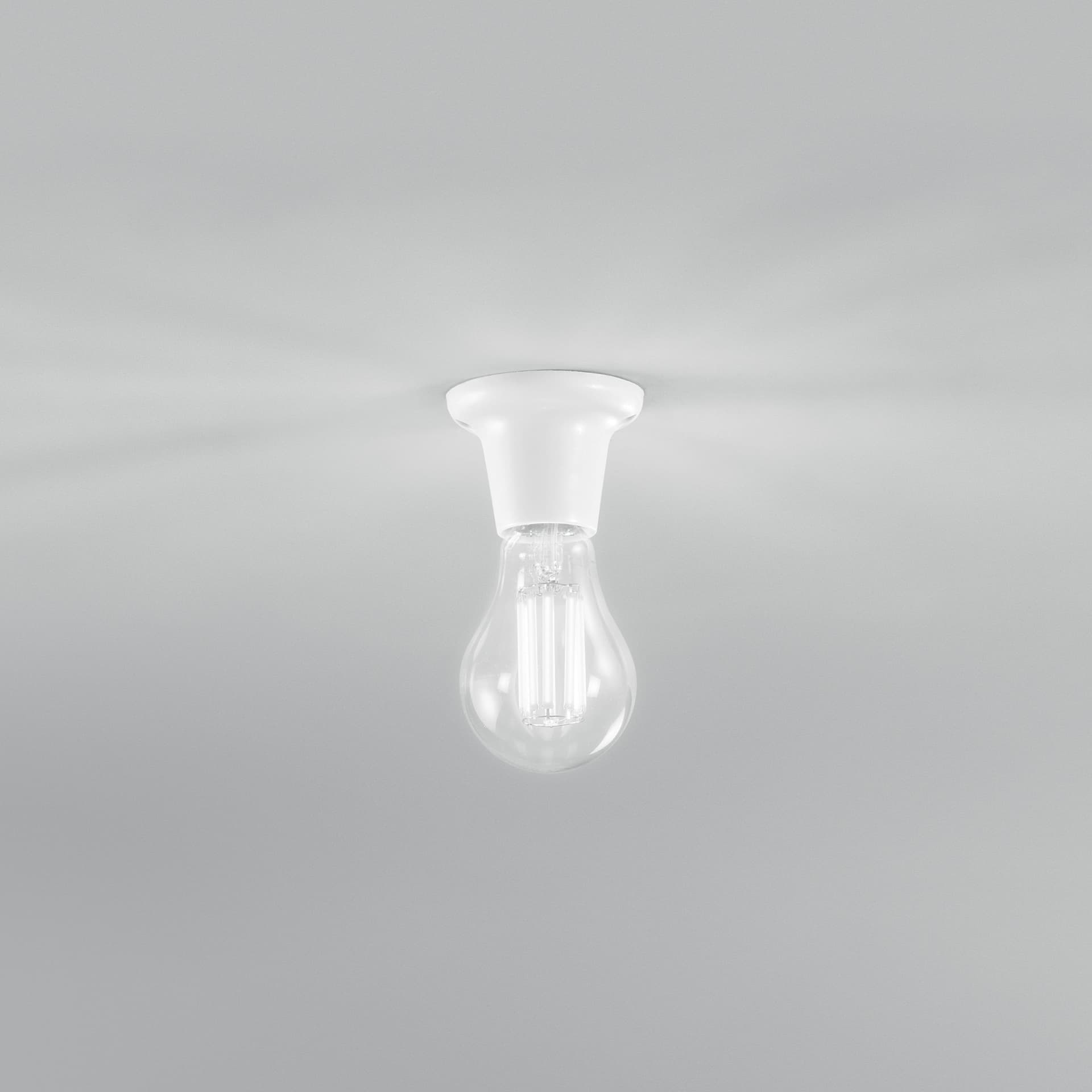 Portalampade Moderno bianco LED 1XE27 Componente per illuminazione minimal - 6