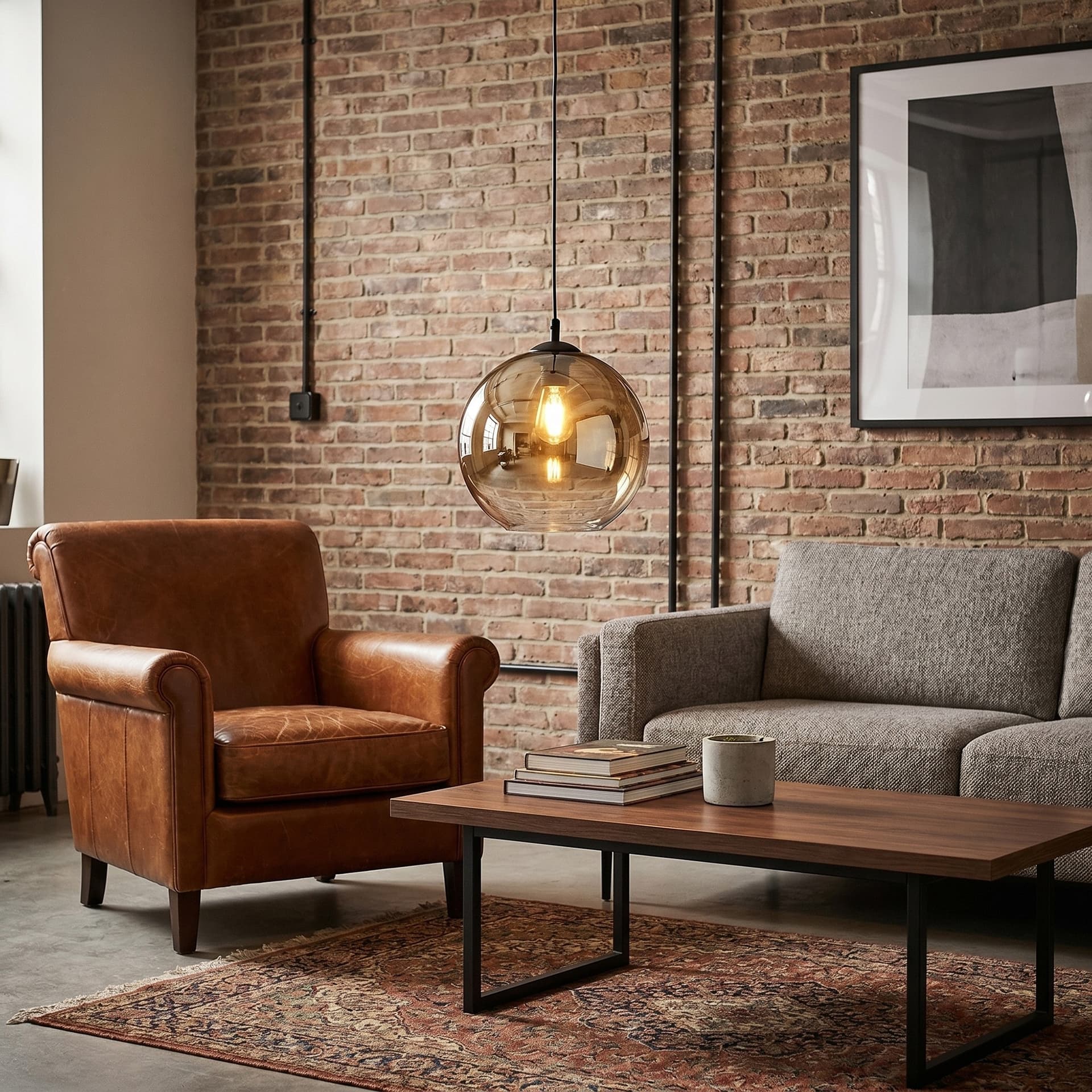 Lampadario moderno per interni disponibile in rame o oro Design industriale - 7