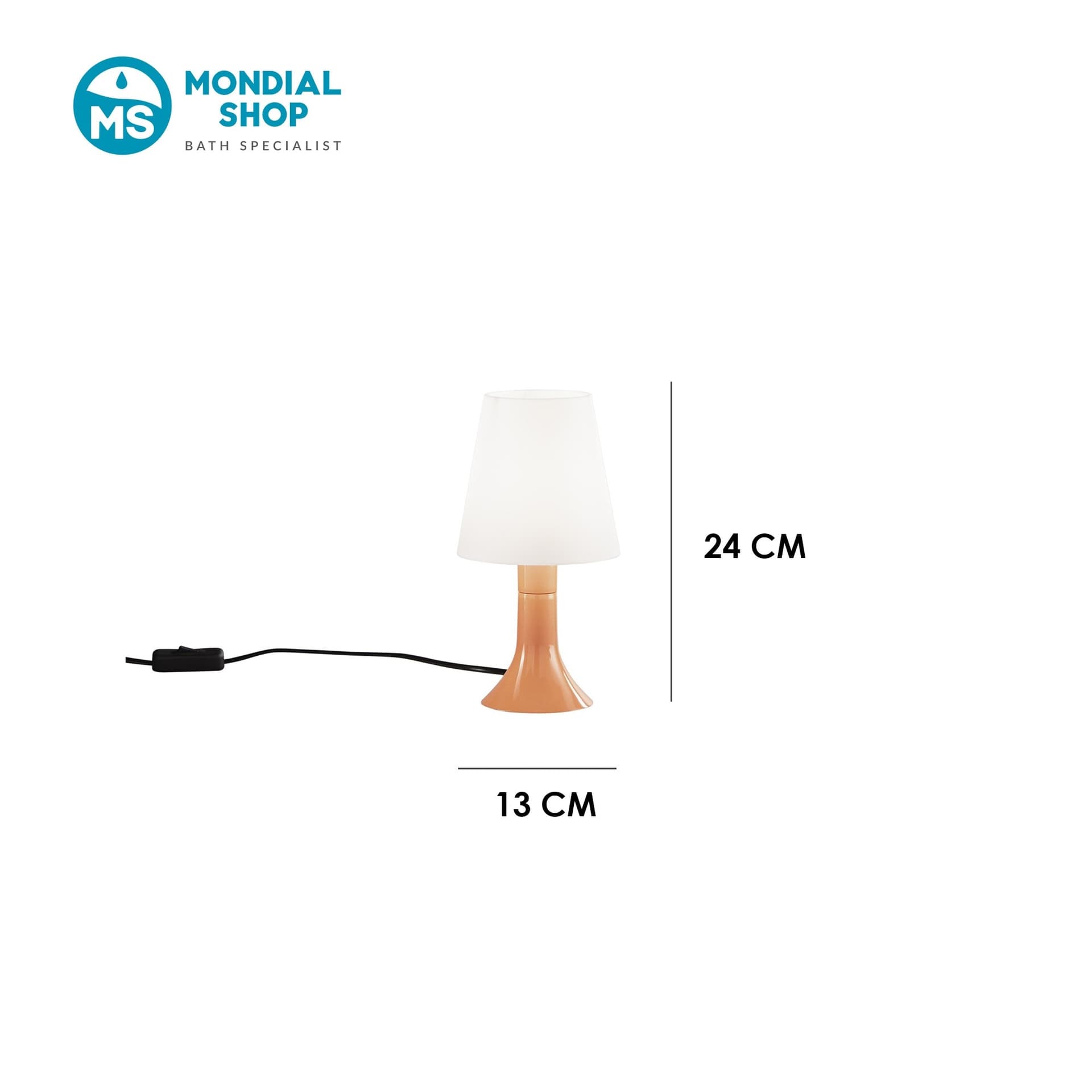 Lampada da comodino adatta anche a camere per bambini Disponibile in 5 varianti 1XE14 - 3
