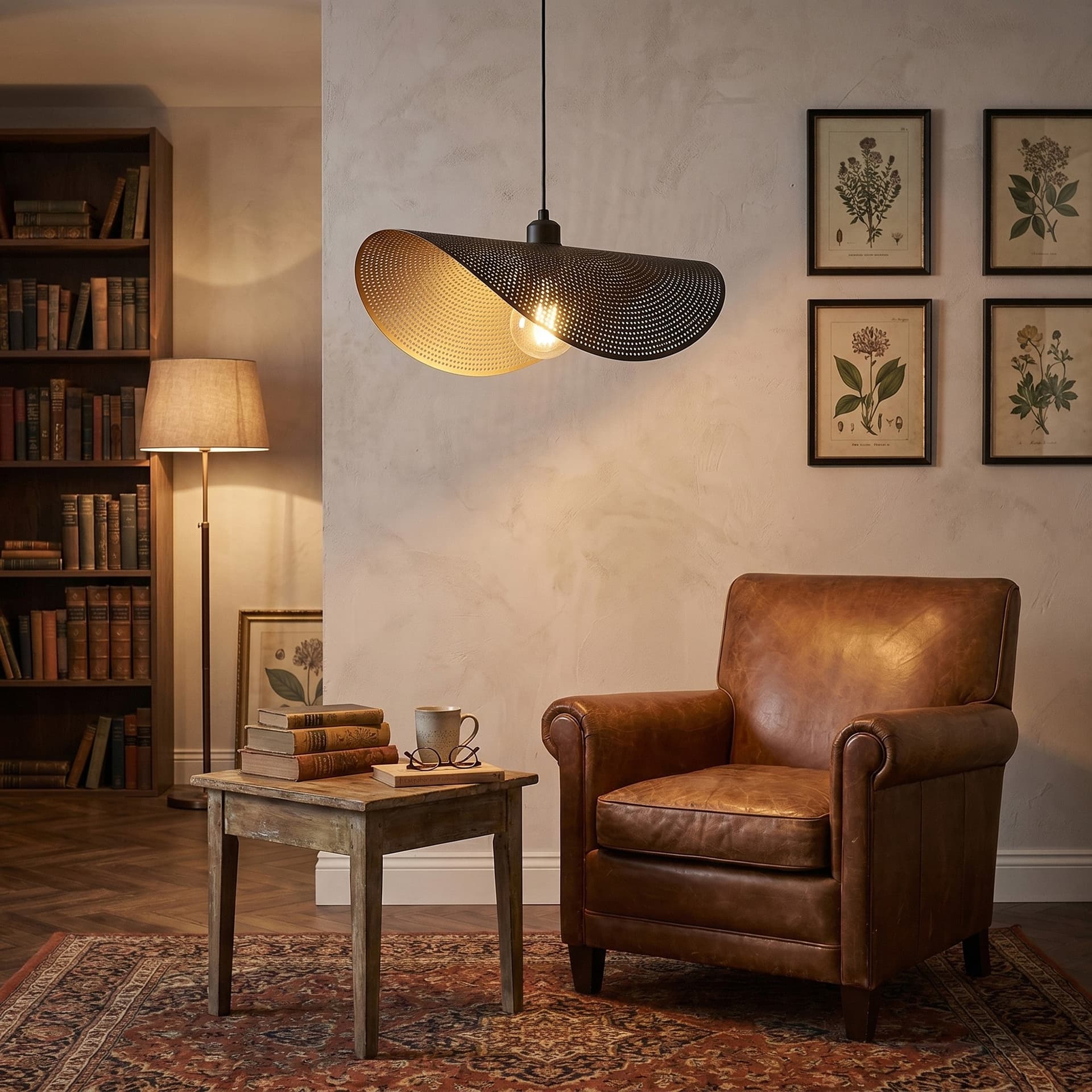 Sospensione per interni Lampadario moderno Disponibile in oro 1XE27 Altezza regolabile - 2