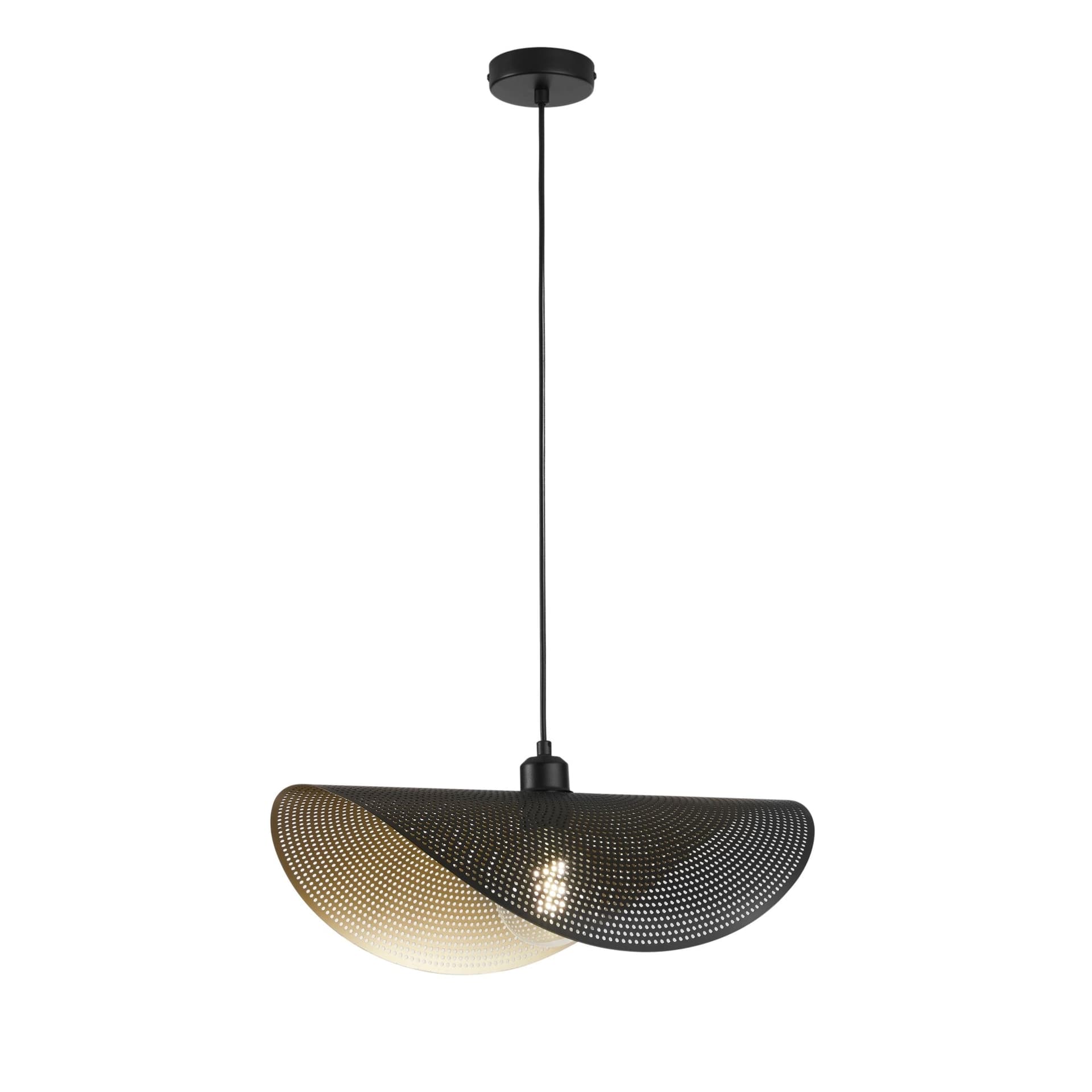 Sospensione per interni Lampadario moderno Disponibile in oro 1XE27 Altezza regolabile - 4