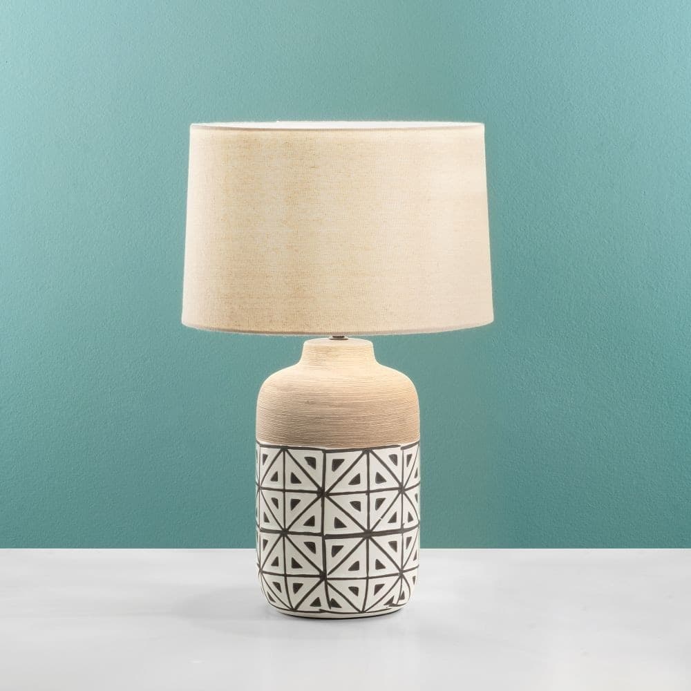 Lampada in ceramica decorata Per comodino 1xE27 Disponibile in dimensioni M o XL - 10