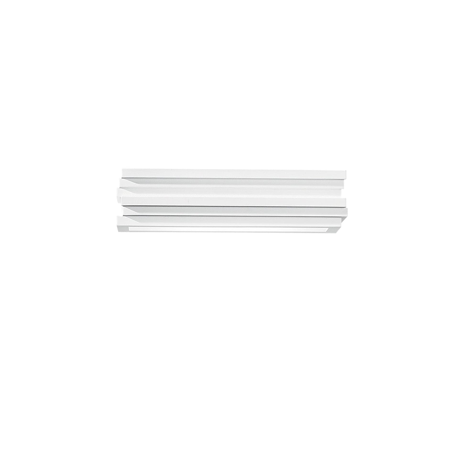 Applique Lampada da parete in gesso verniciabile Acrilico bianco 2XE14 - 4