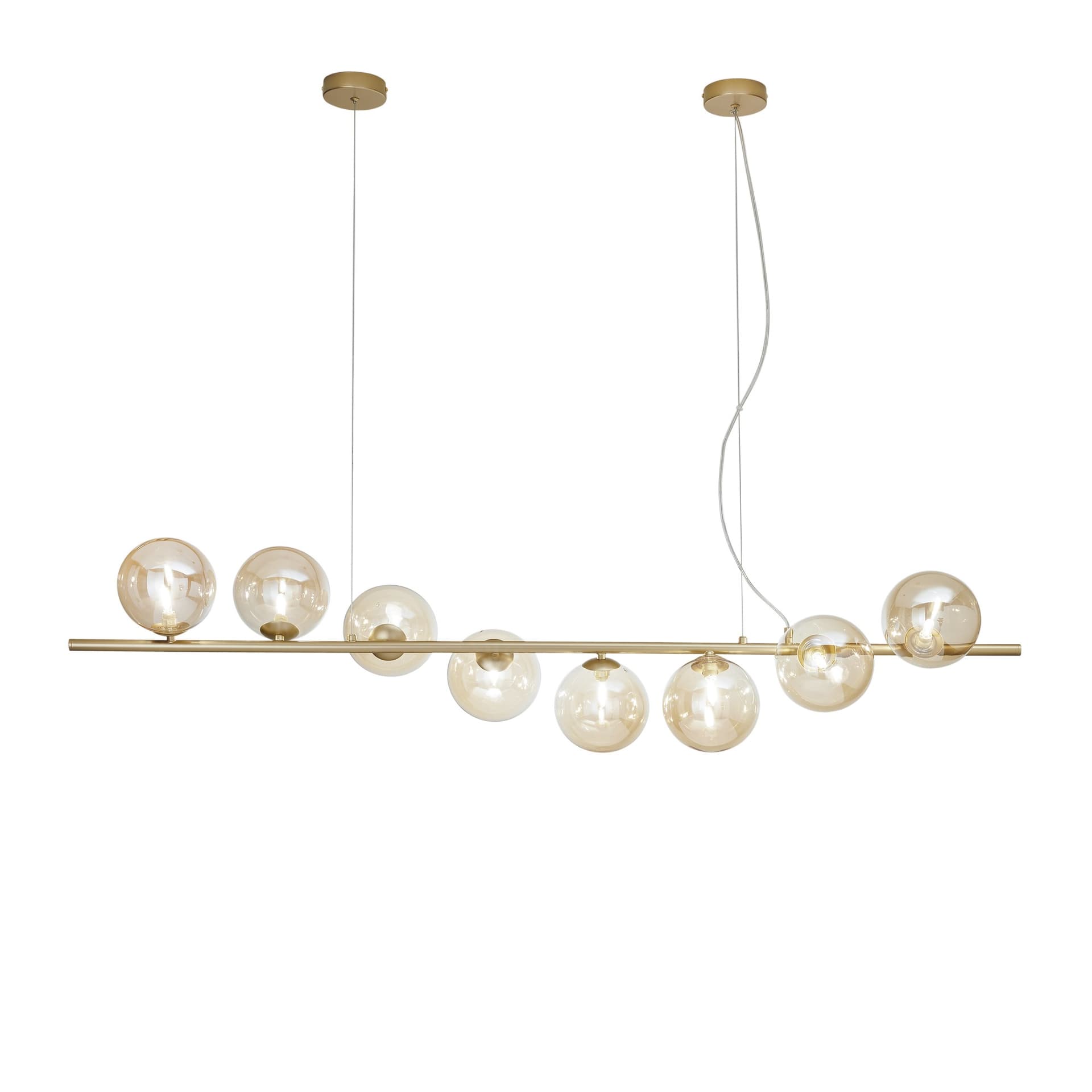 Lampadario a sospensione Disponibile in oro o nero 8XG9 Altezza regolabile - 12